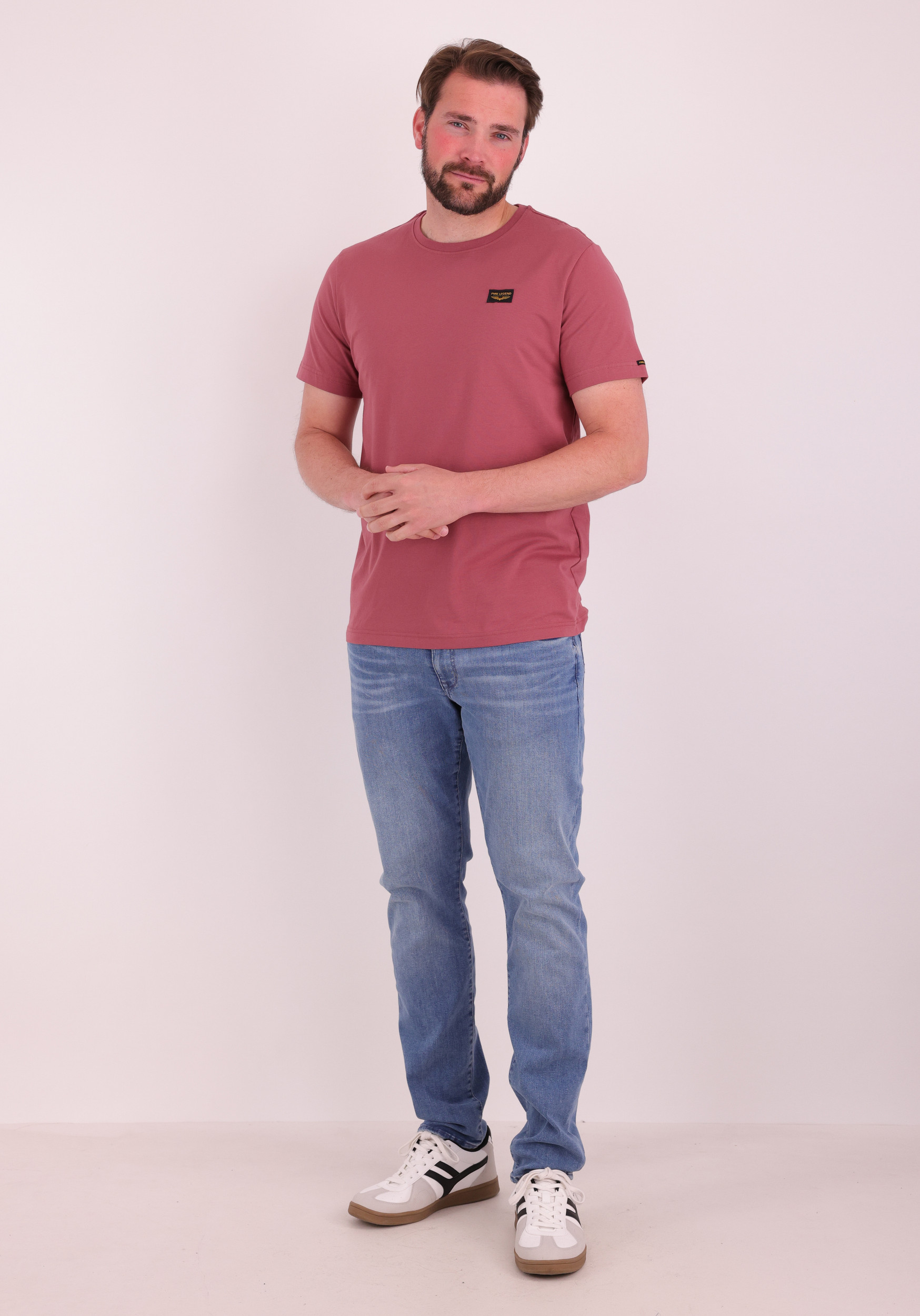 PME Legend T-shirt American classic PTSS2602599 Steenrood
