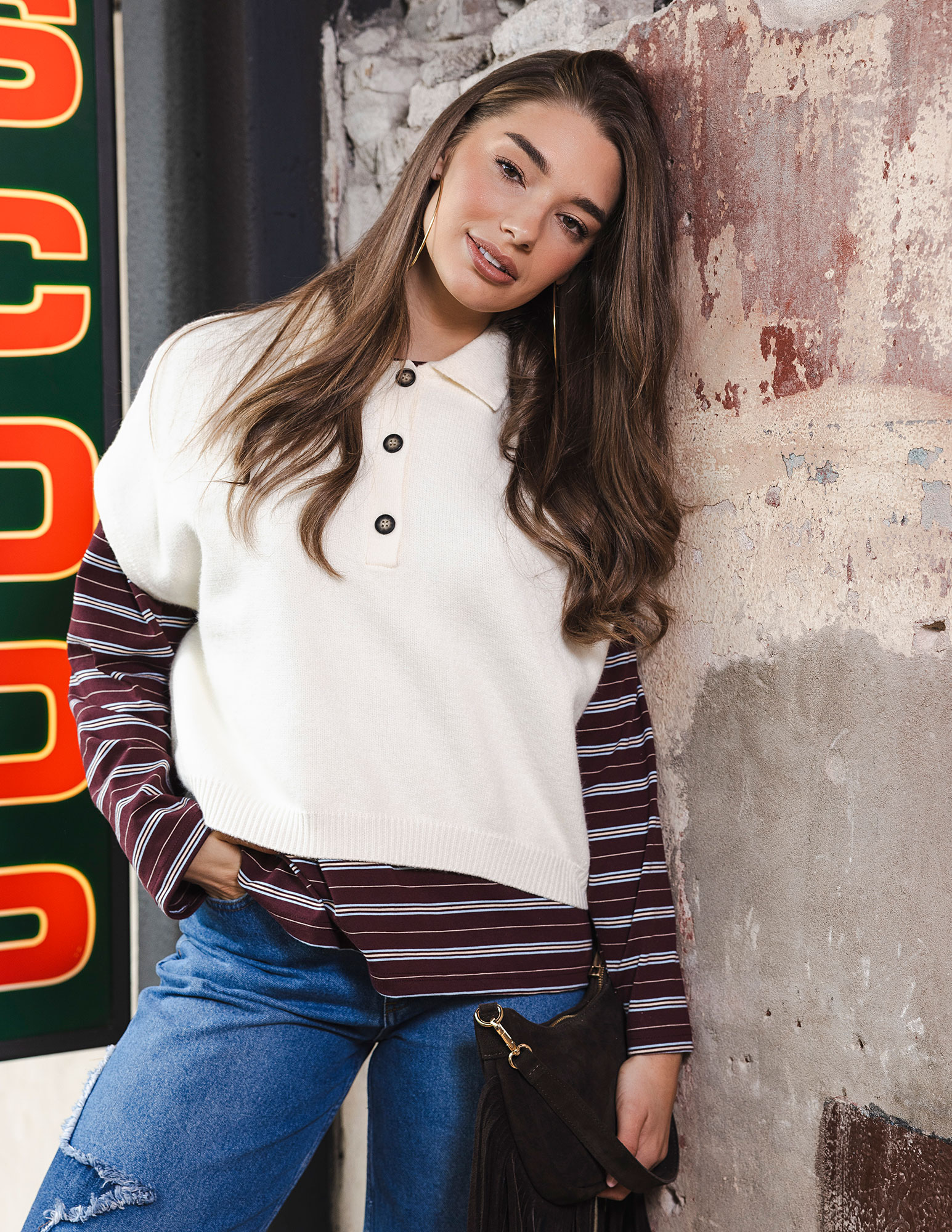BELIEVE T-shirt B-9102-BERKELEY Bordeaux