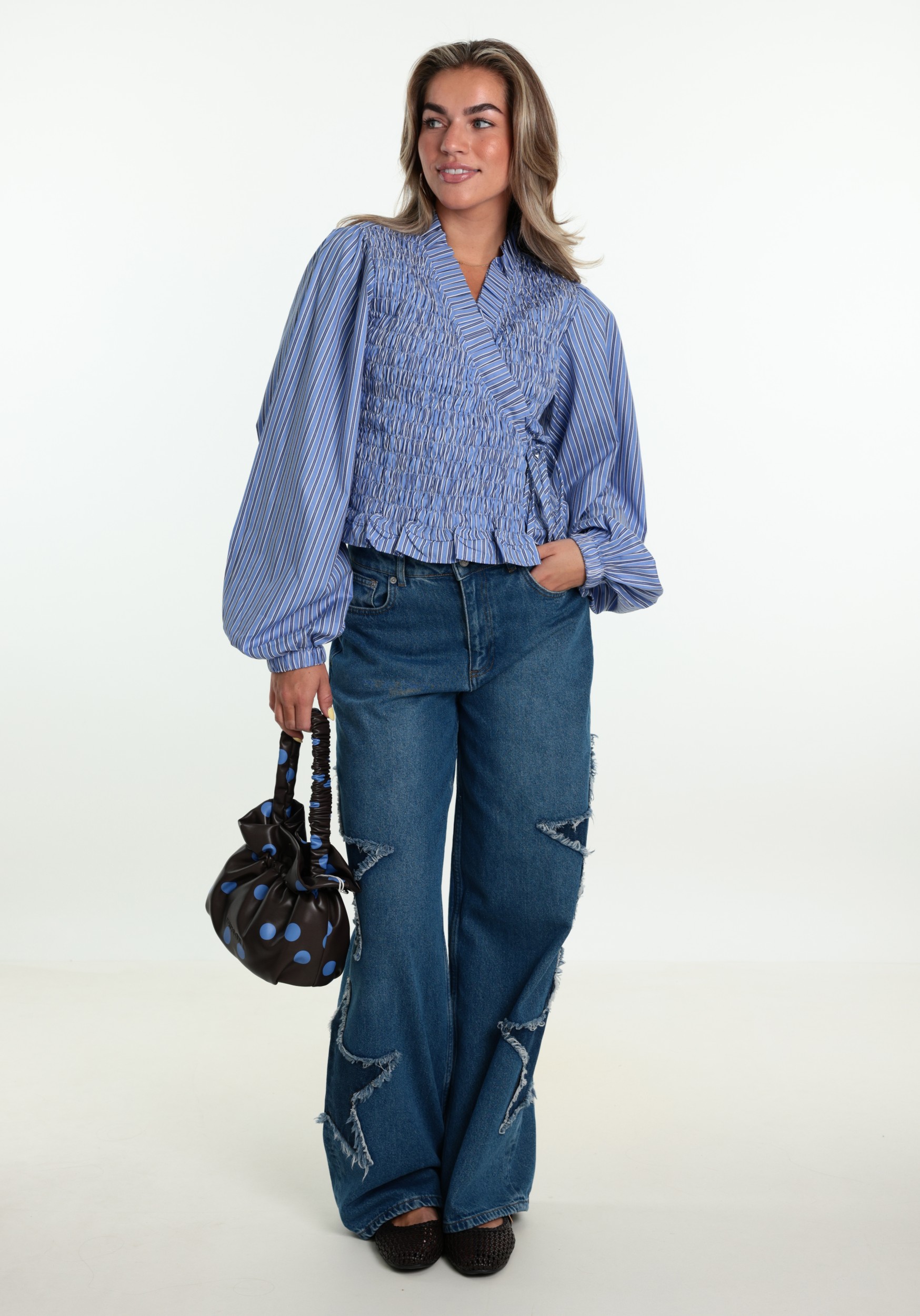 Colourful Rebel Jeans Zadie Star WP118087 Blauw