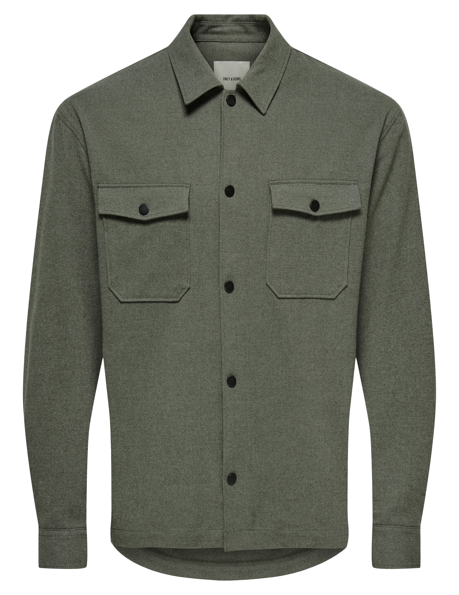 ONLY & SONS Overshirt Mark Brushed 22035991 Donker groen