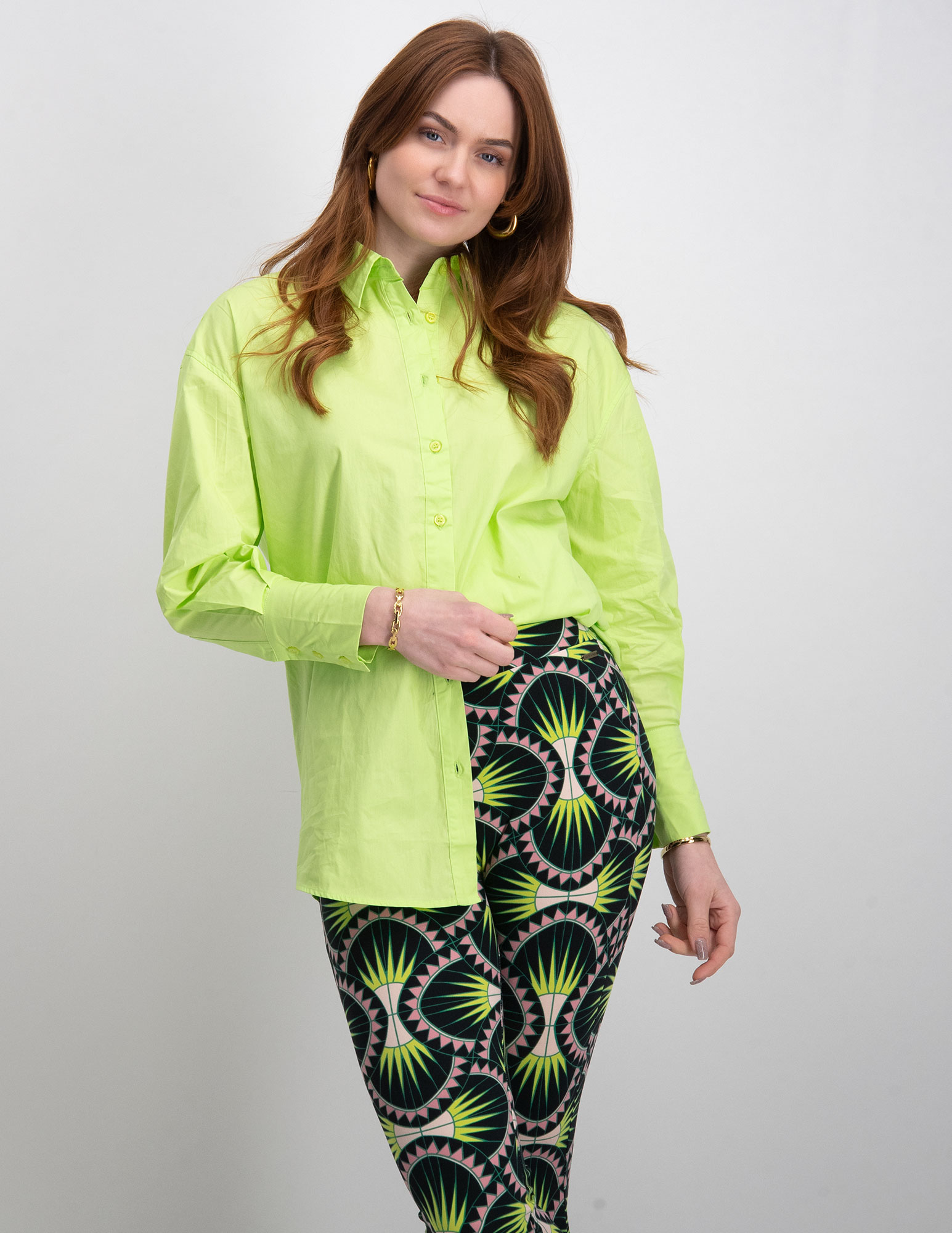 Colourful Rebel Oversized blouse Talia WB114093 Licht groen