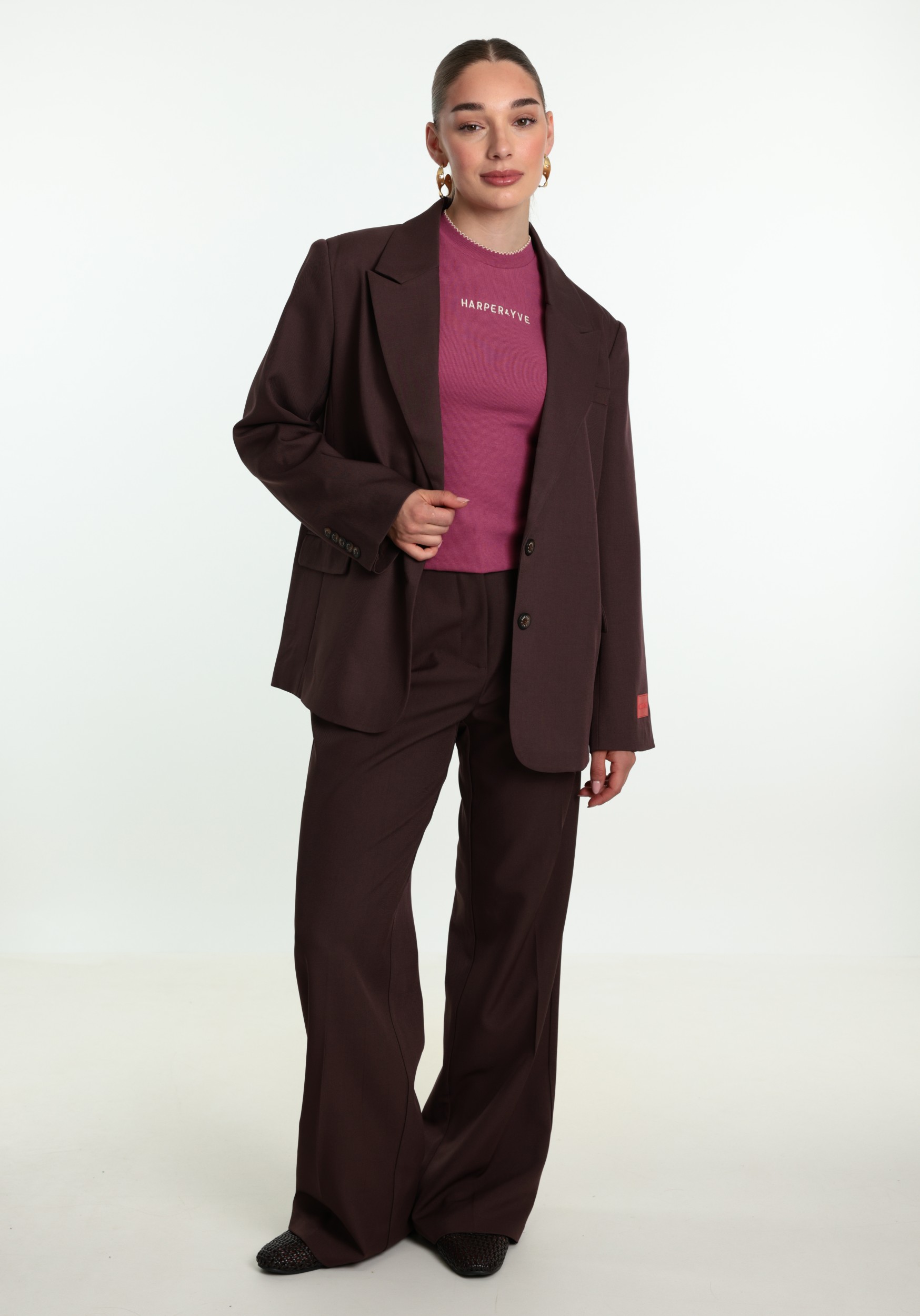 Harper & Yve Broek Anna AW6N103 Donker Paars