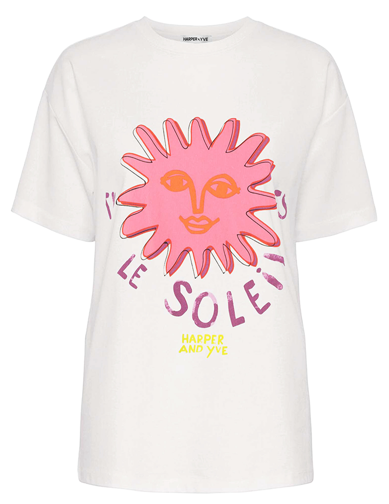 Harper & Yve T-shirt Lesoleil HS25Y305 Ecru