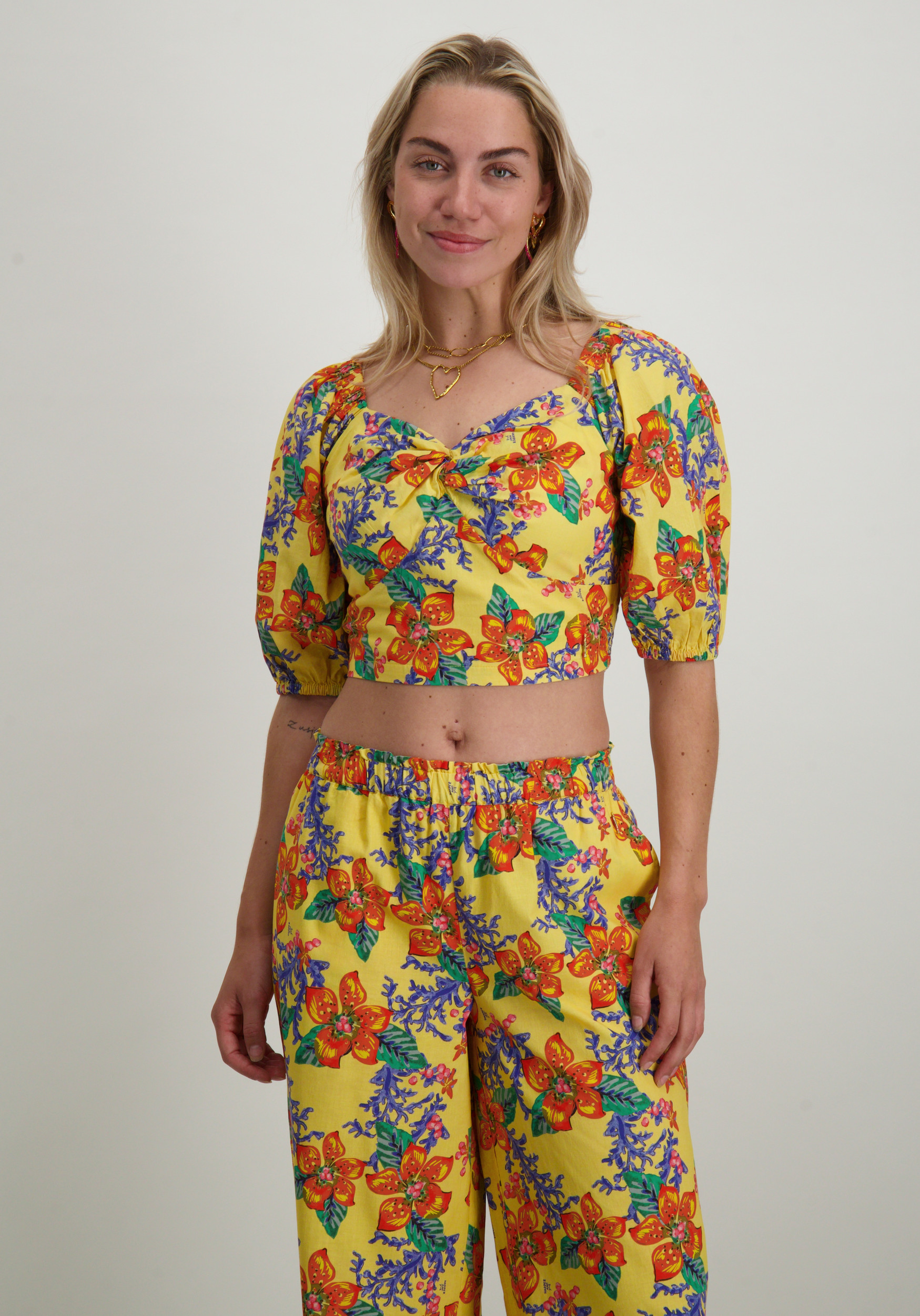 Harper & Yve Top Stacey HS25C402 Geel