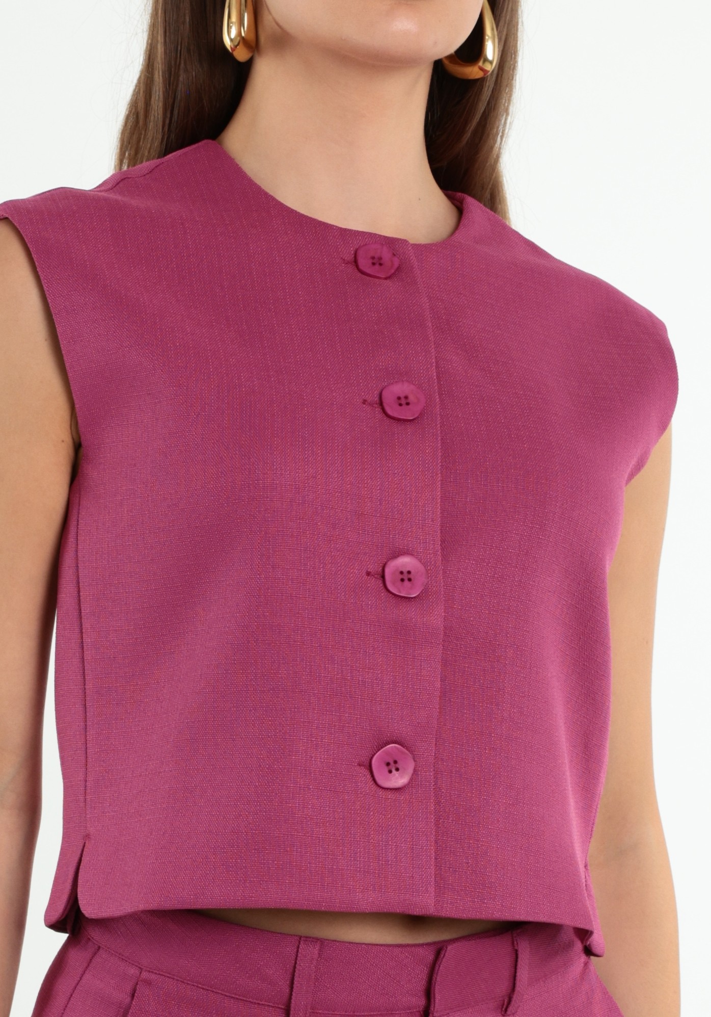 Lofty Manner Gilet Isla RE05 Paars
