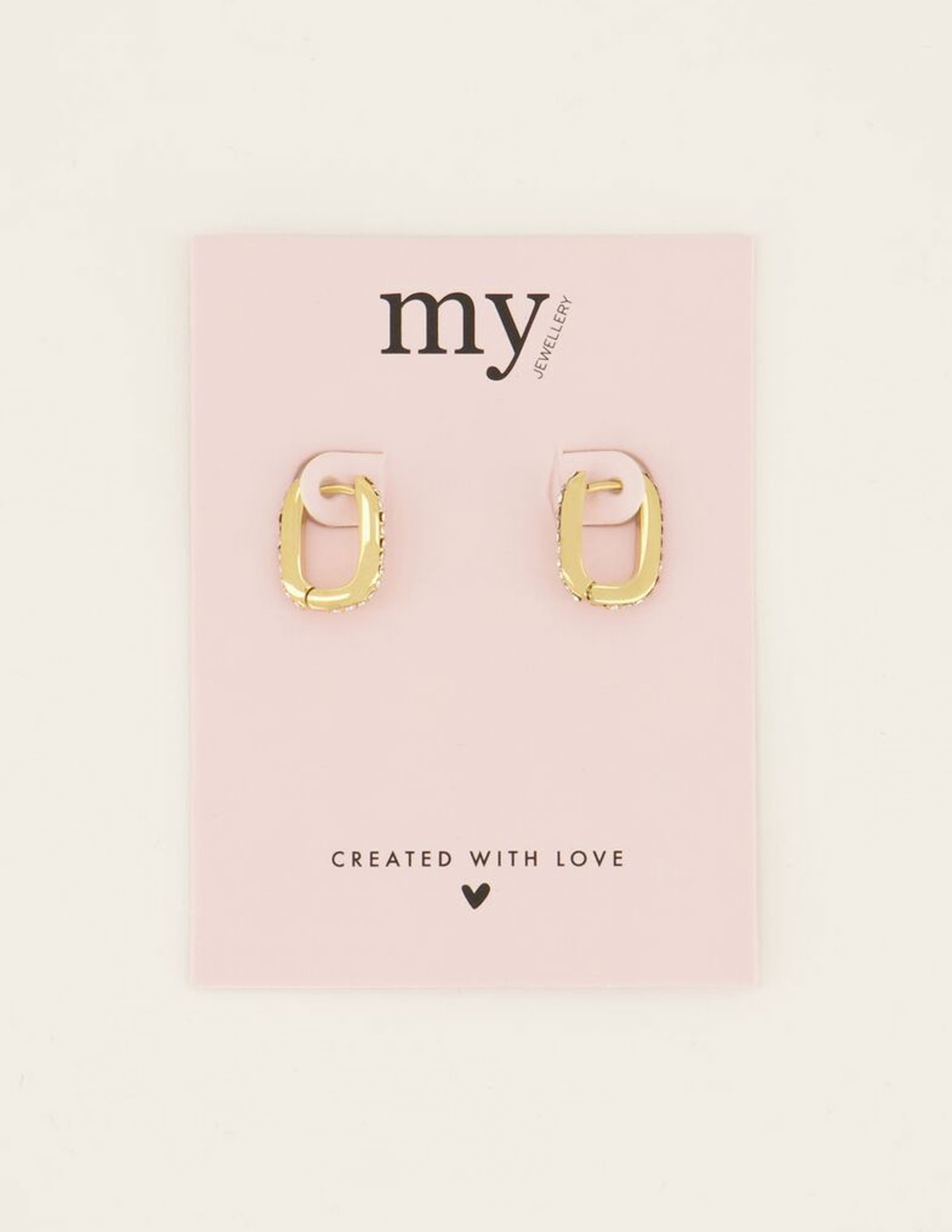 My Jewellery Oorbellen met steentjes MJ07486 Goud