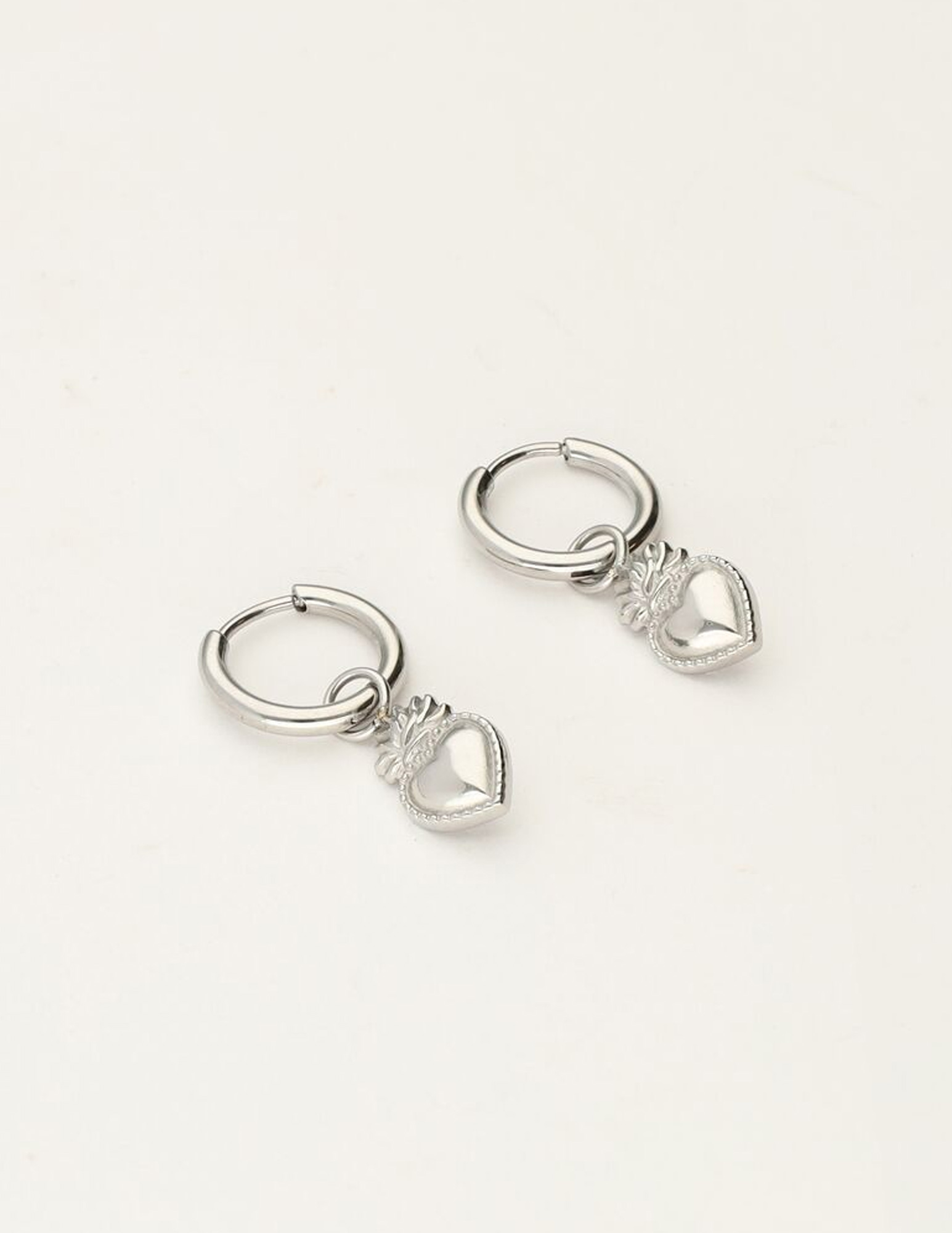 My Jewellery Oorringen met hartjes MJ10655 Zilver