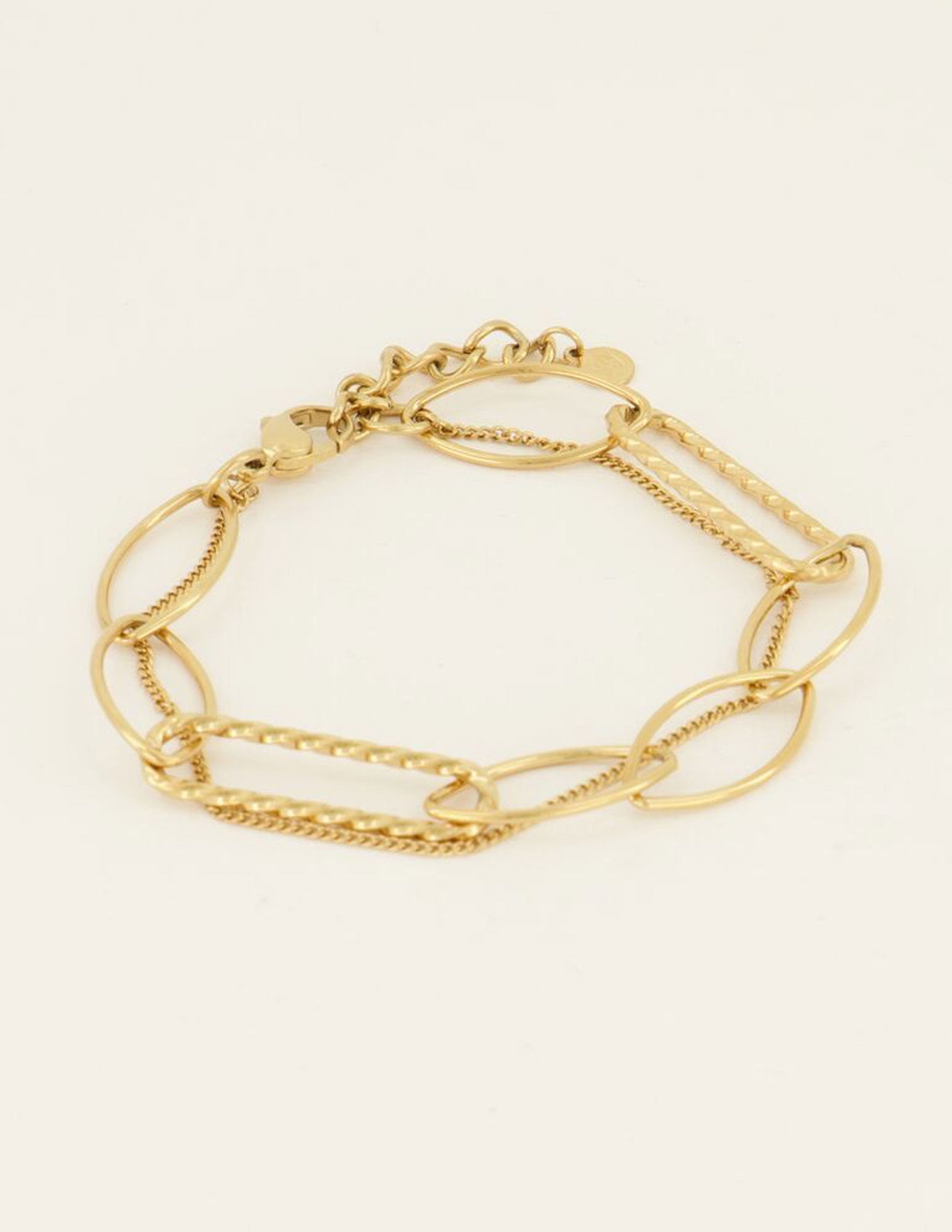 My Jewellery Dubbele armband MJ07905 Goud