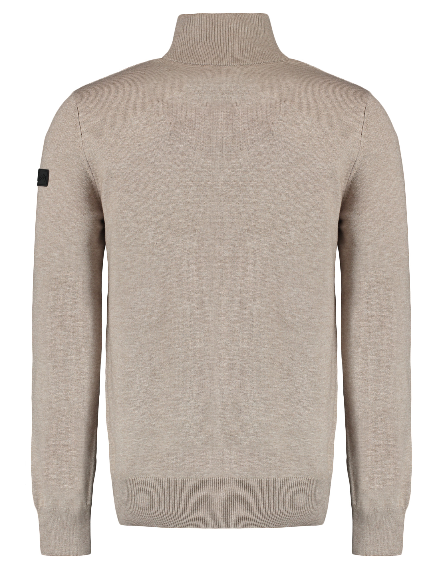 Malelions Trui Quarter zip MM3-AW24-09 Taupe