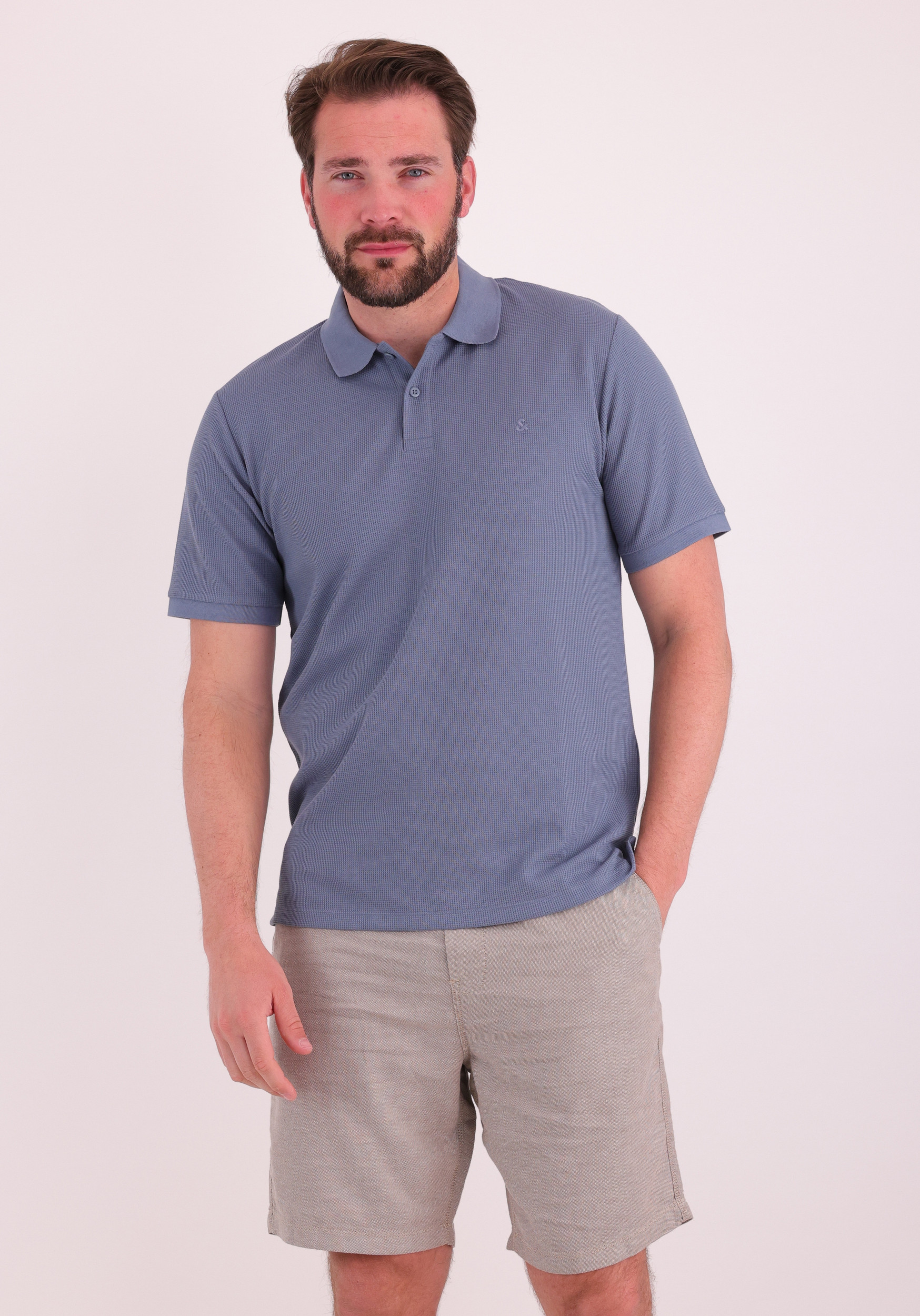 JACK & JONES Polo Austin 12268130 Raf blauw
