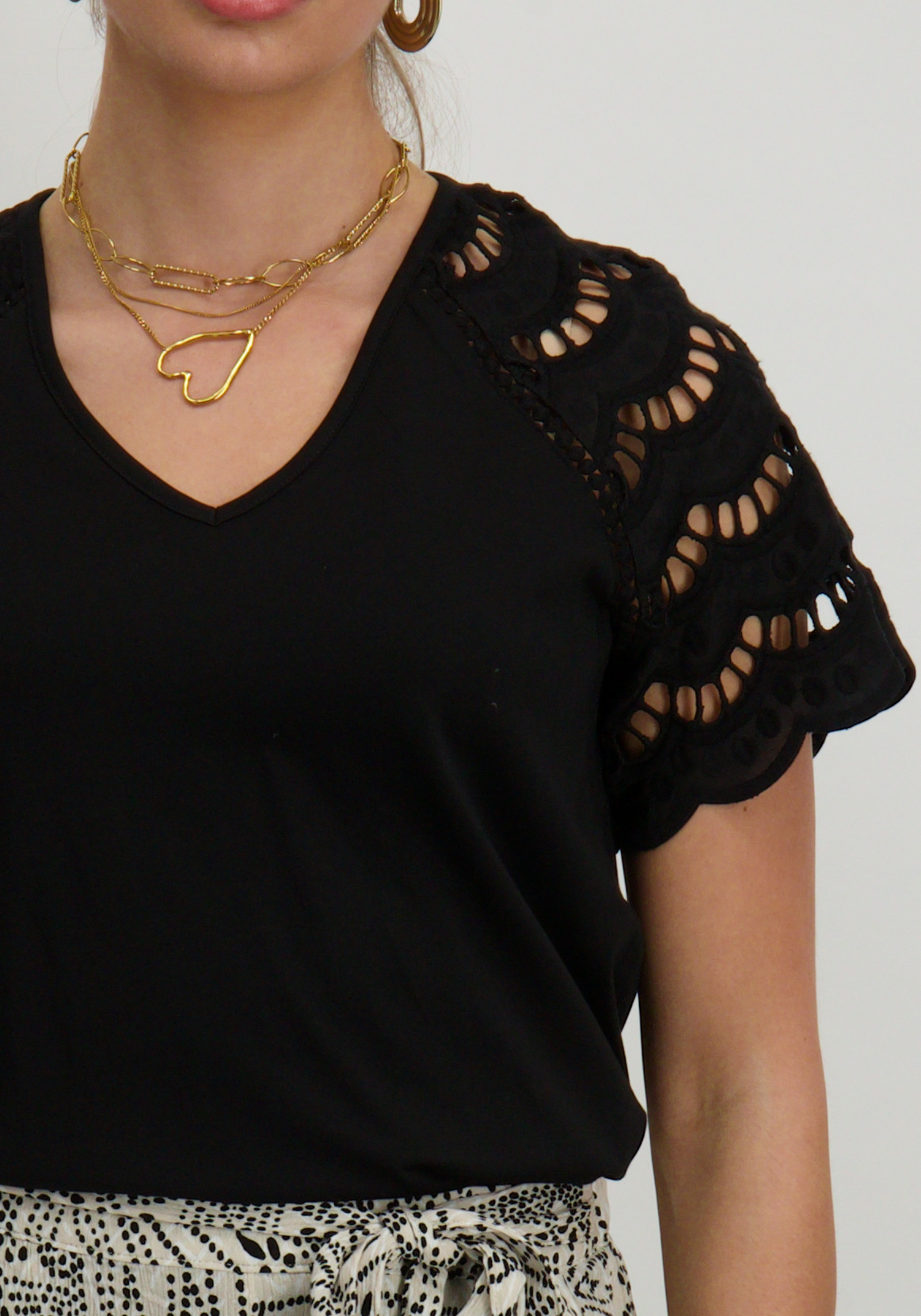 Vero moda Blouse Blasy 10327083 Zwart