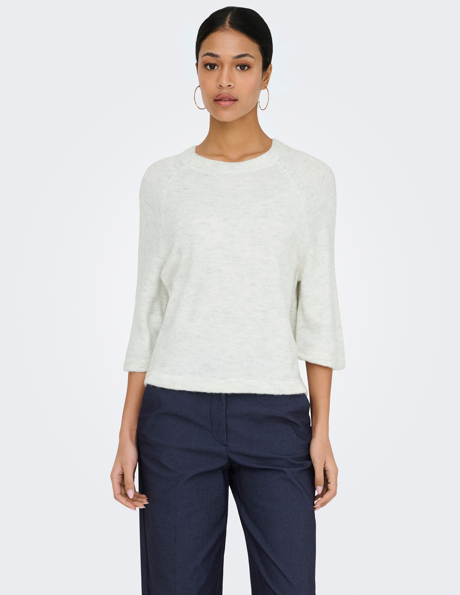 JDY Trui Elanora 15370189 Wolwit-ecru