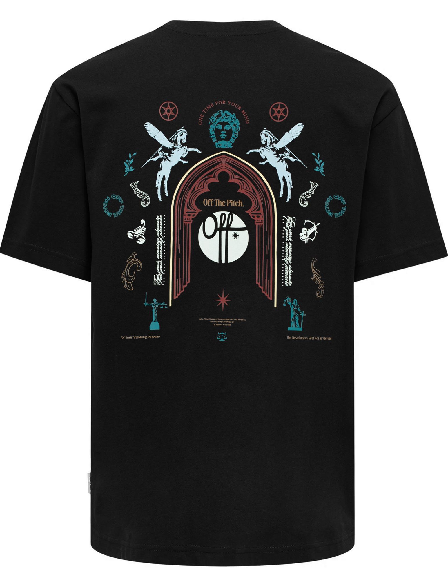 Off The Pitch T-shirt Sacred  OTP261035 Zwart