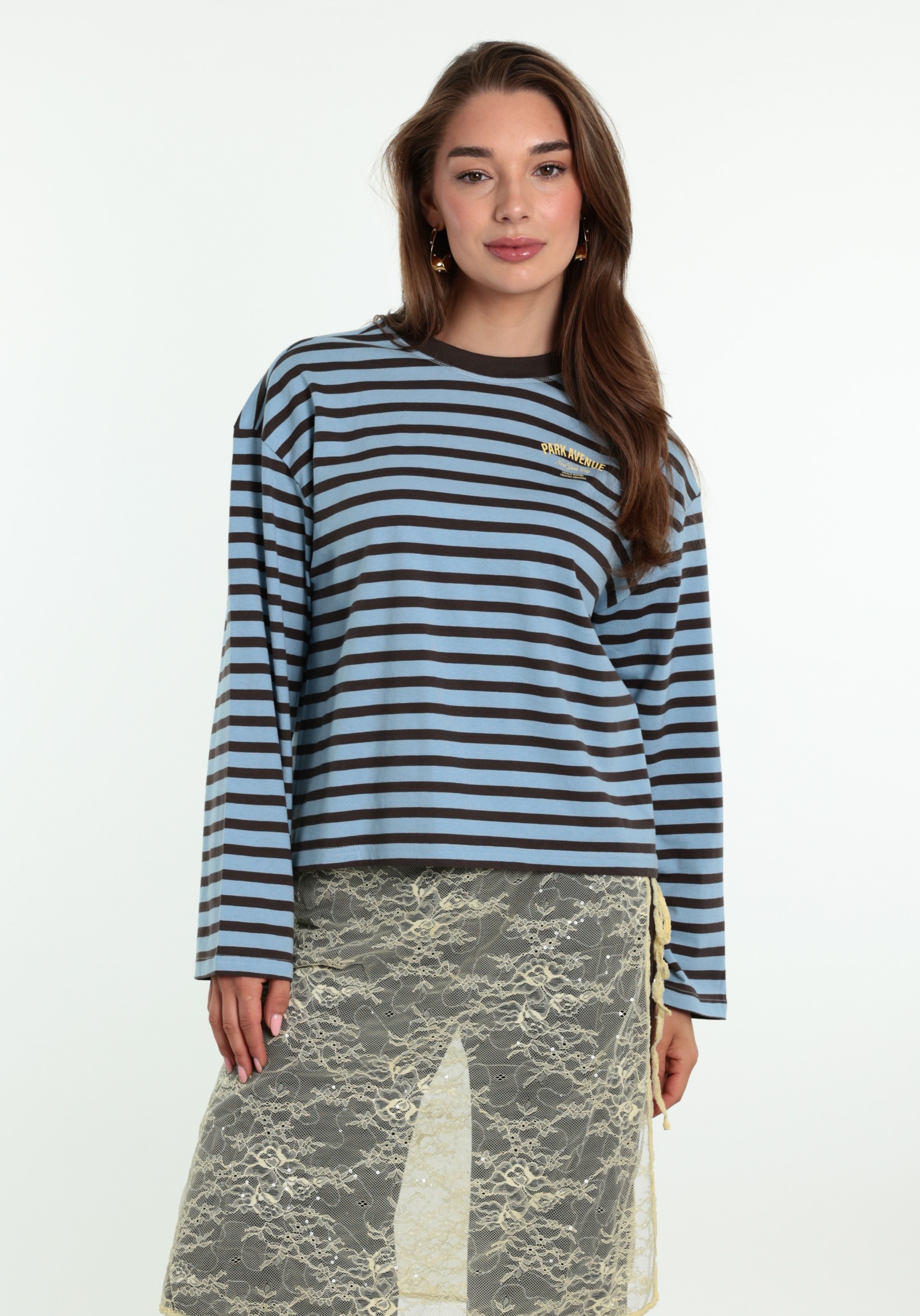 ONLY T-shirt Freja 15378328 Licht blauw