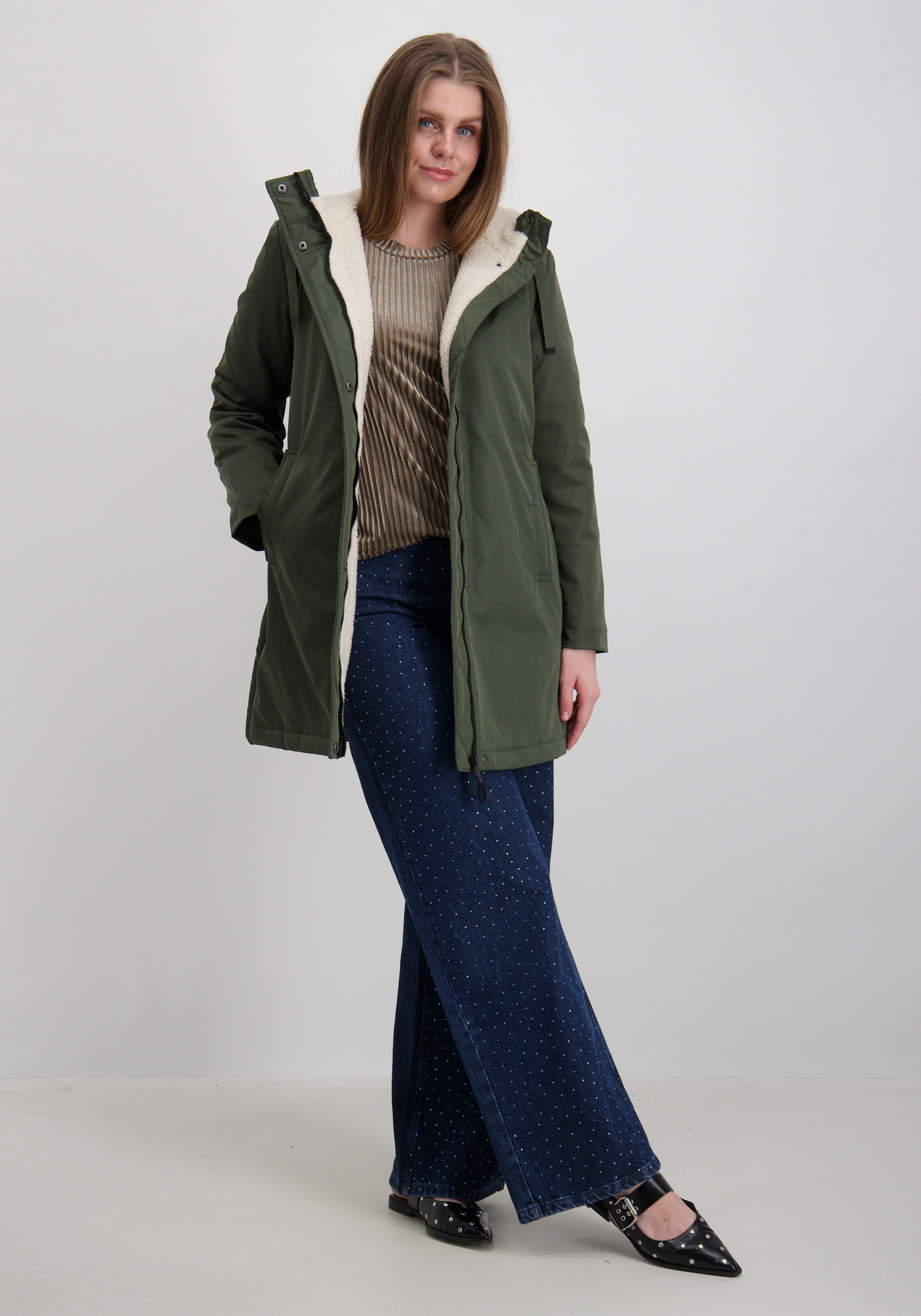 Only WInterjas Felina 15353713 Leger Groen