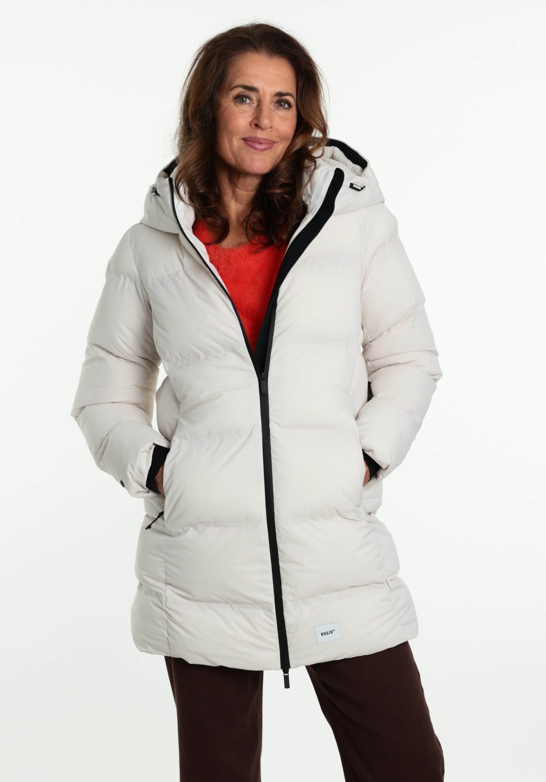 KHUJO Winterjas Tanare 5 1073JK263 Wolwit-ecru
