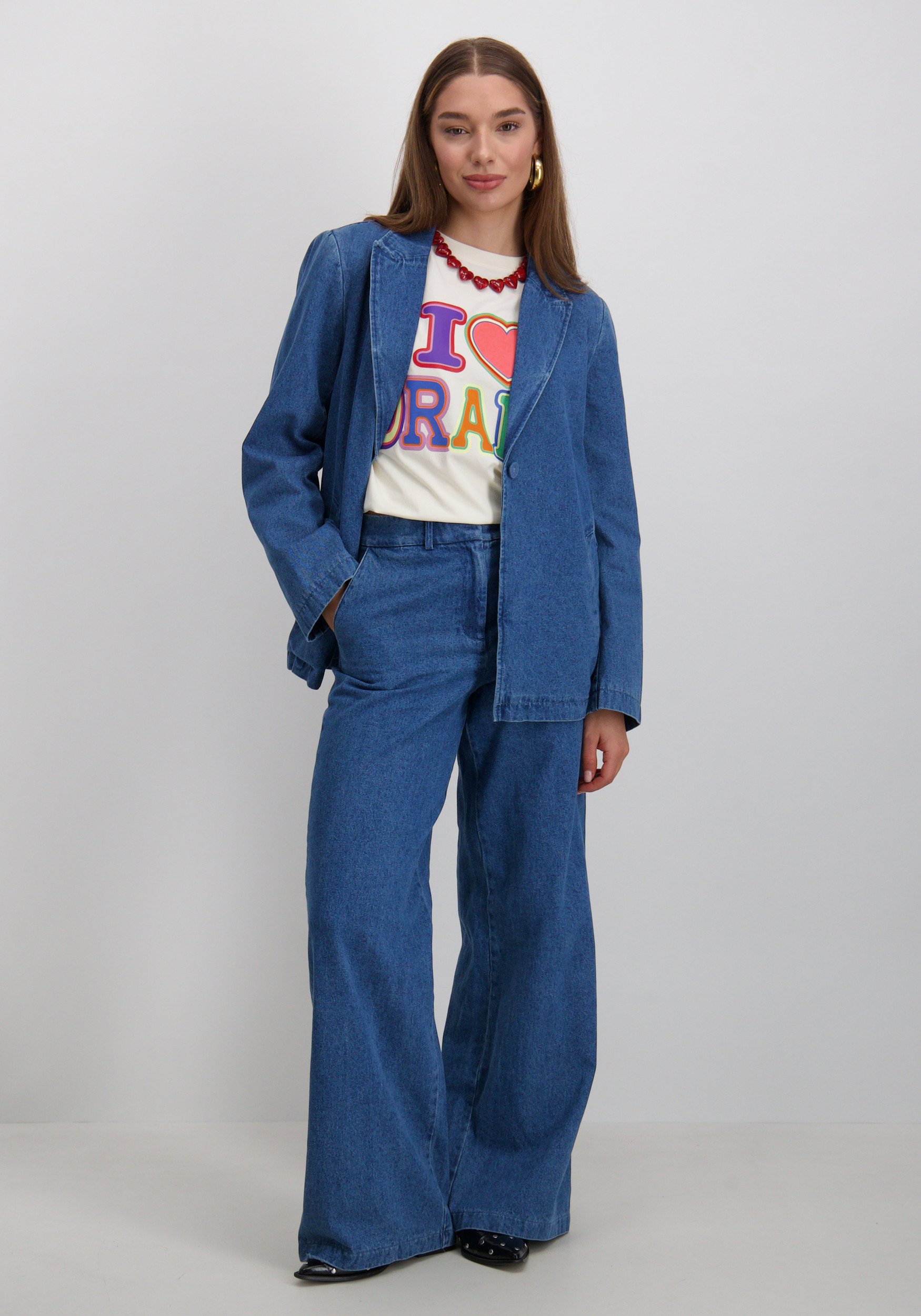 Vila Jeans Luca 14114683 Blauw