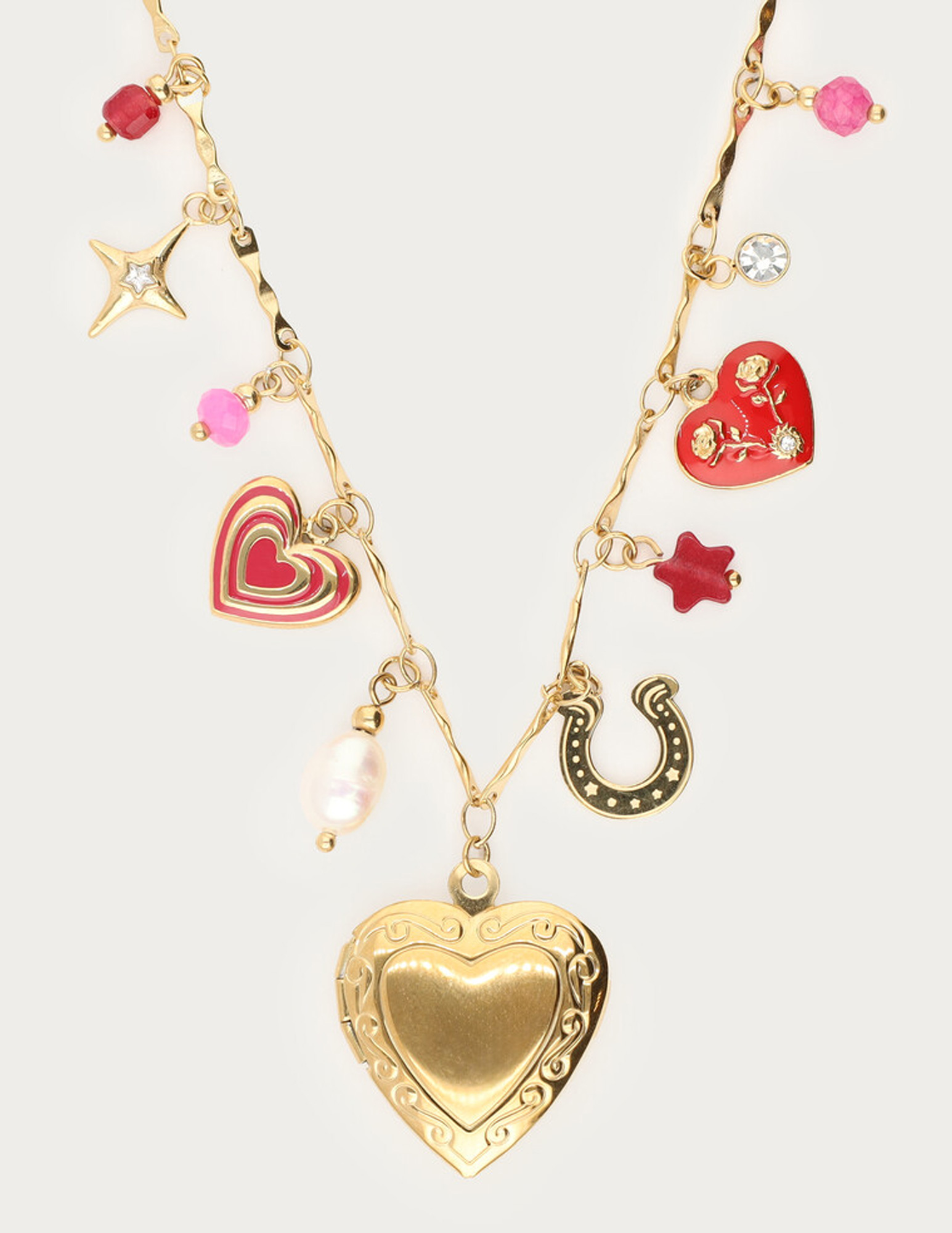 My Jewellery Mystic bedel ketting met hart MJ14274 Goud