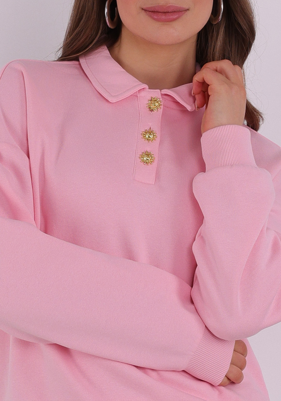 Only Polo sweater Agnes 15378310 Licht rose