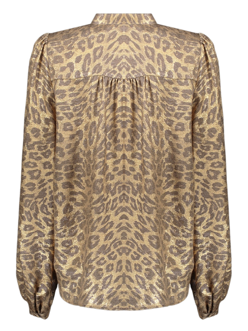 Geisha Blouse leopard 53869-14 Goud