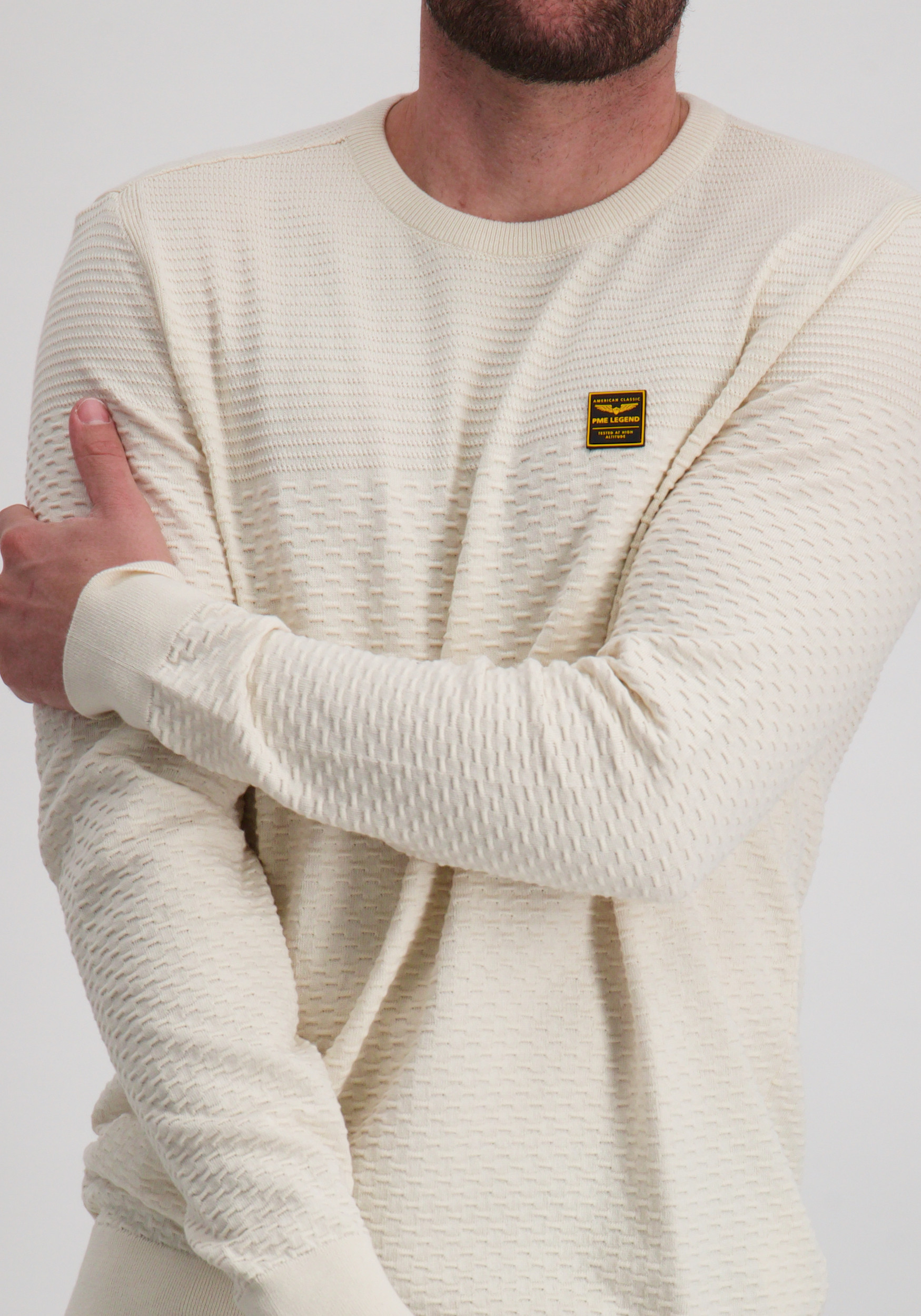 PME Legend Trui PKW2510300 Ecru