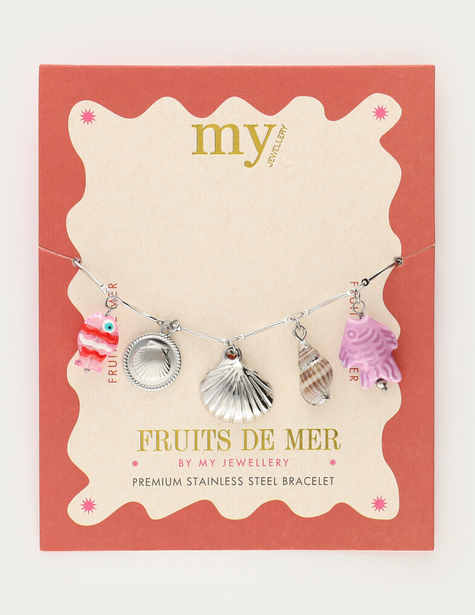 My Jewellery Fruits de Mer bedelarmband MJ13026 Zilver
