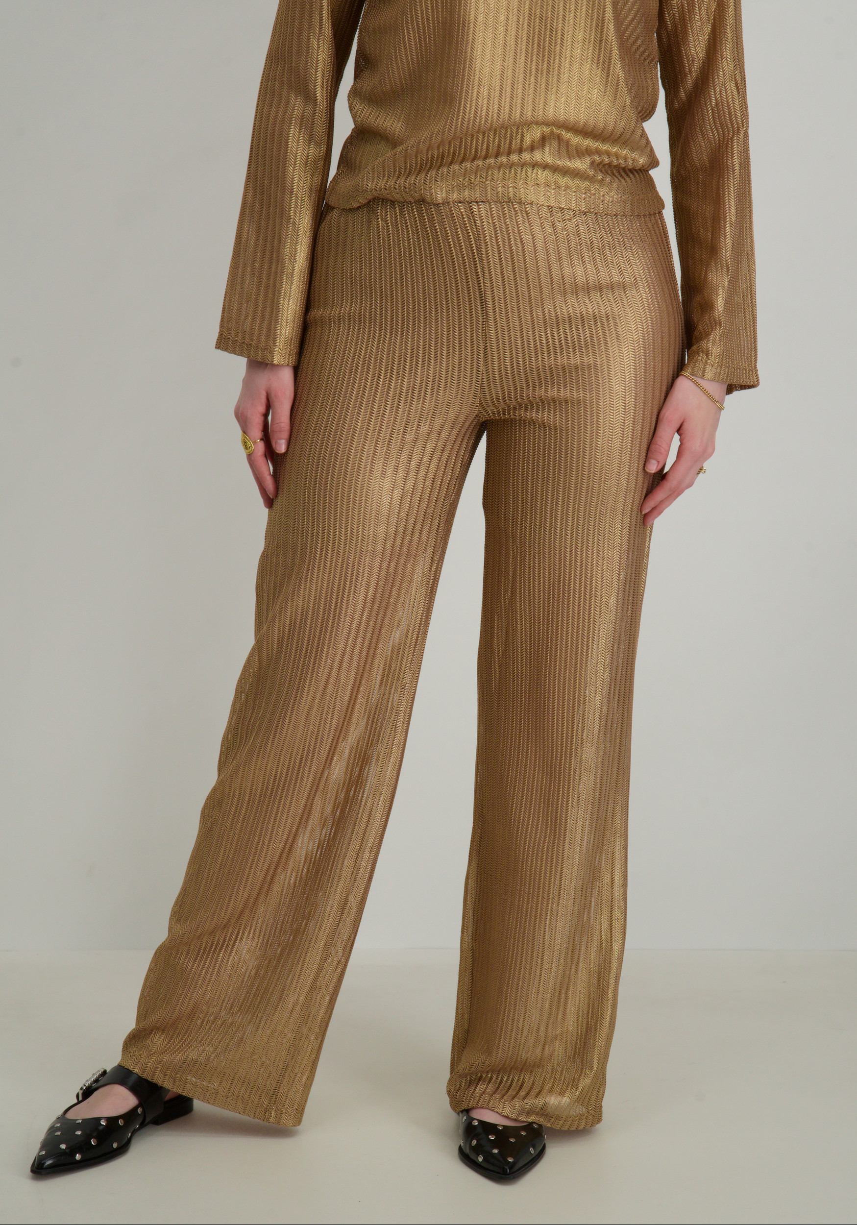 Amaya Amsterdam Broek Fiene Fiene Goud