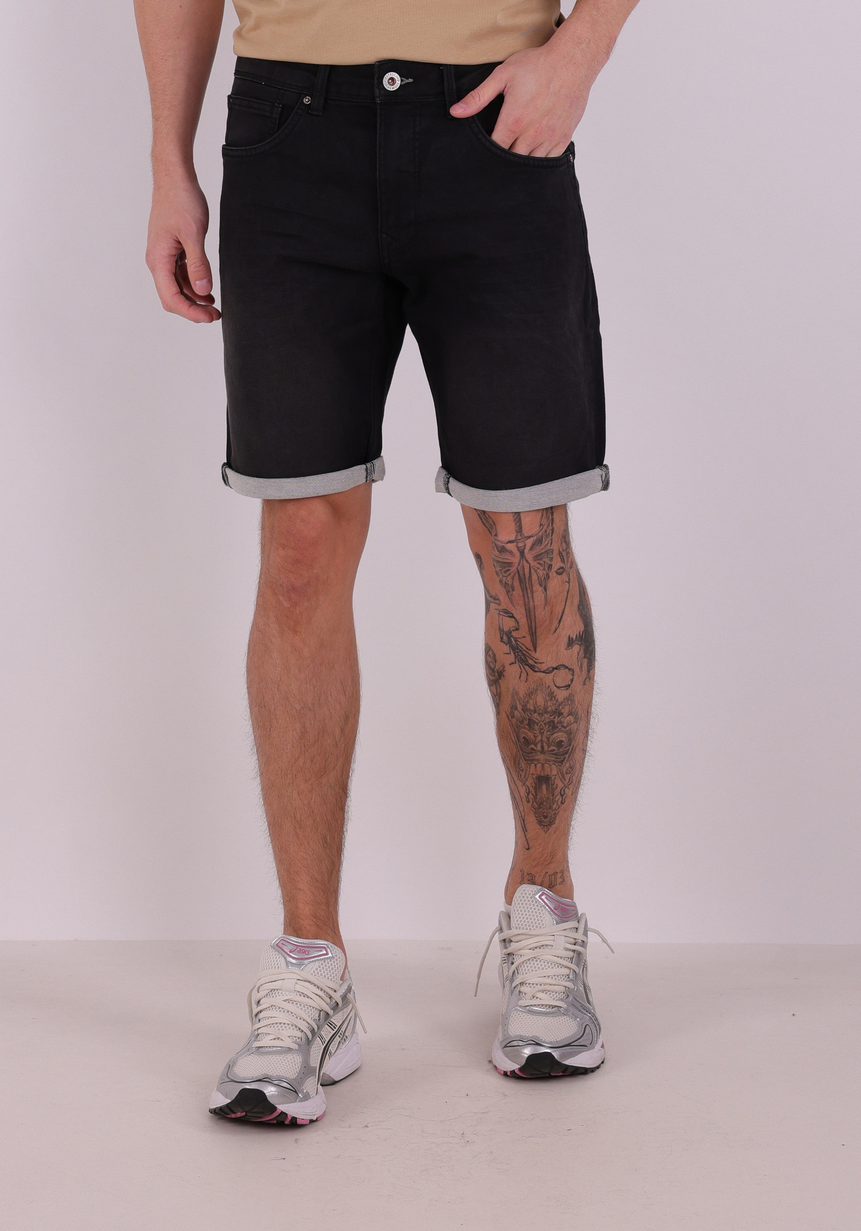 Petrol Denim short M-ROS-SHO001 Zwart