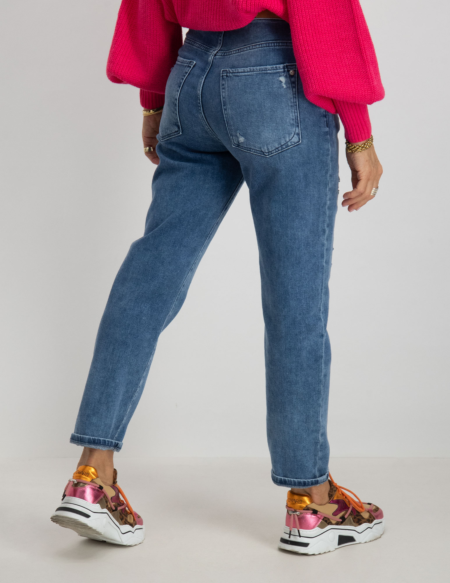 Cup of Joe Boyfriend jeans Victoria Blauw