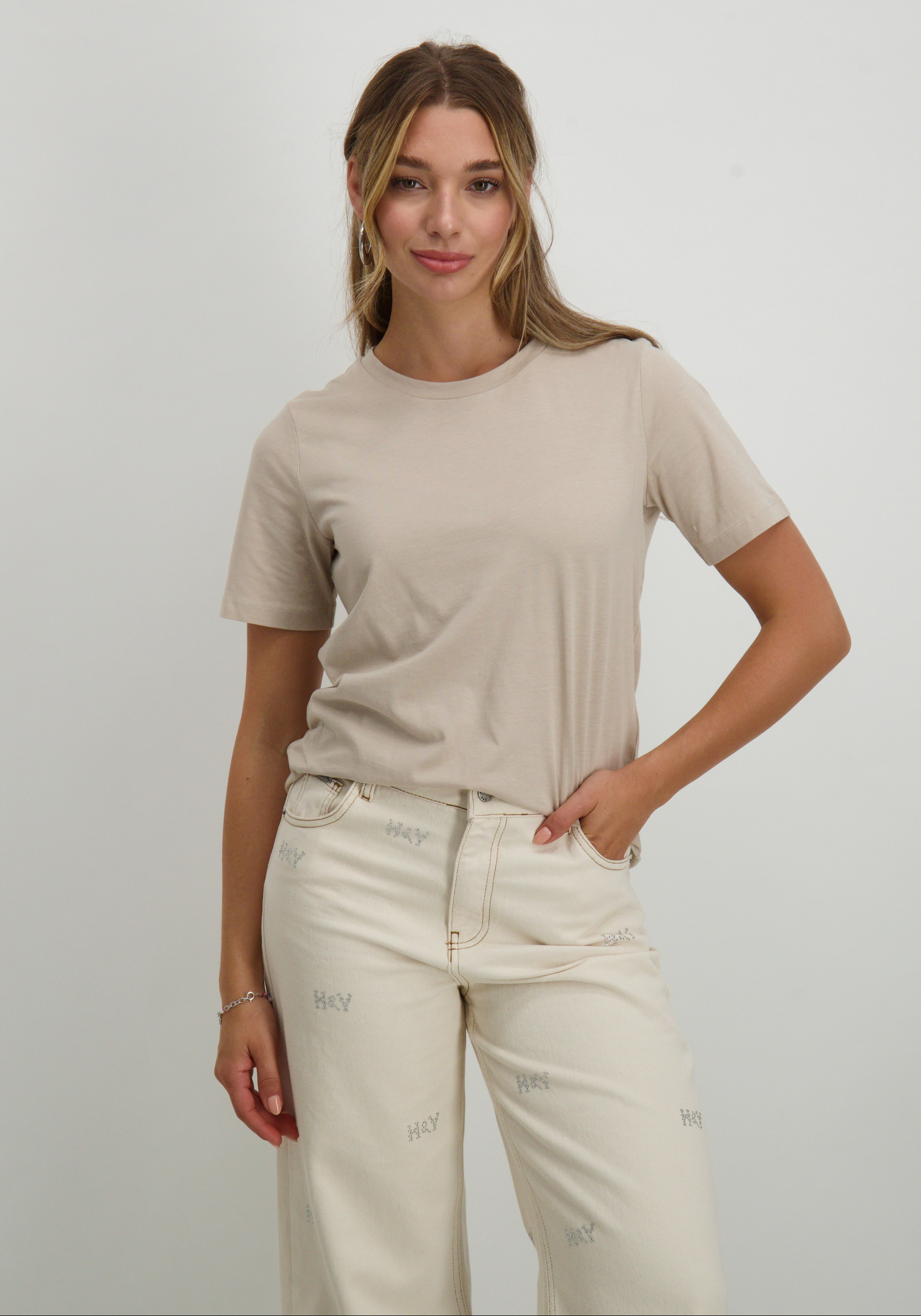 Only T-shirt Only Noos 15270390 Beige