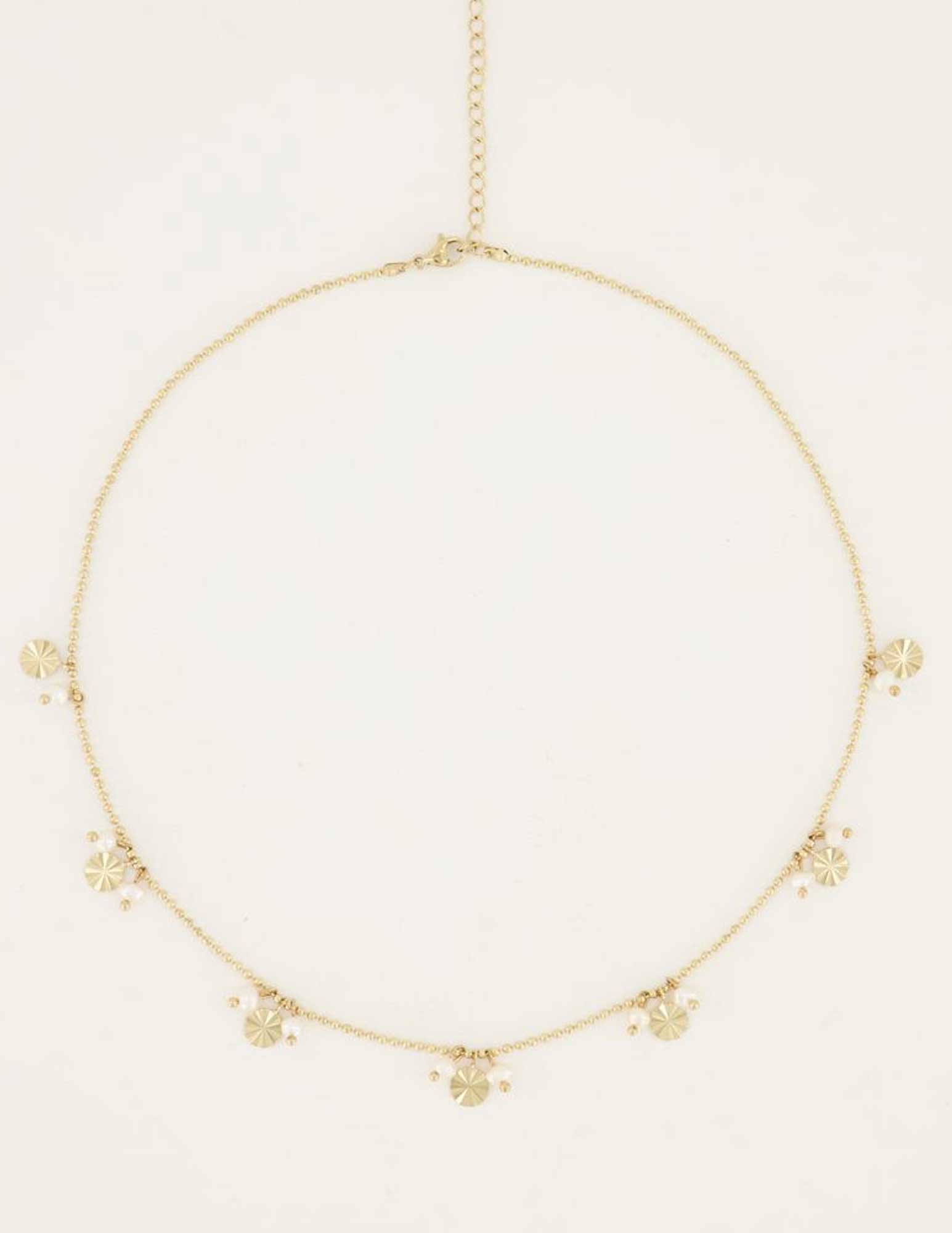 My Jewellery Ketting Shapes ketting met parels MJ05864 Goud