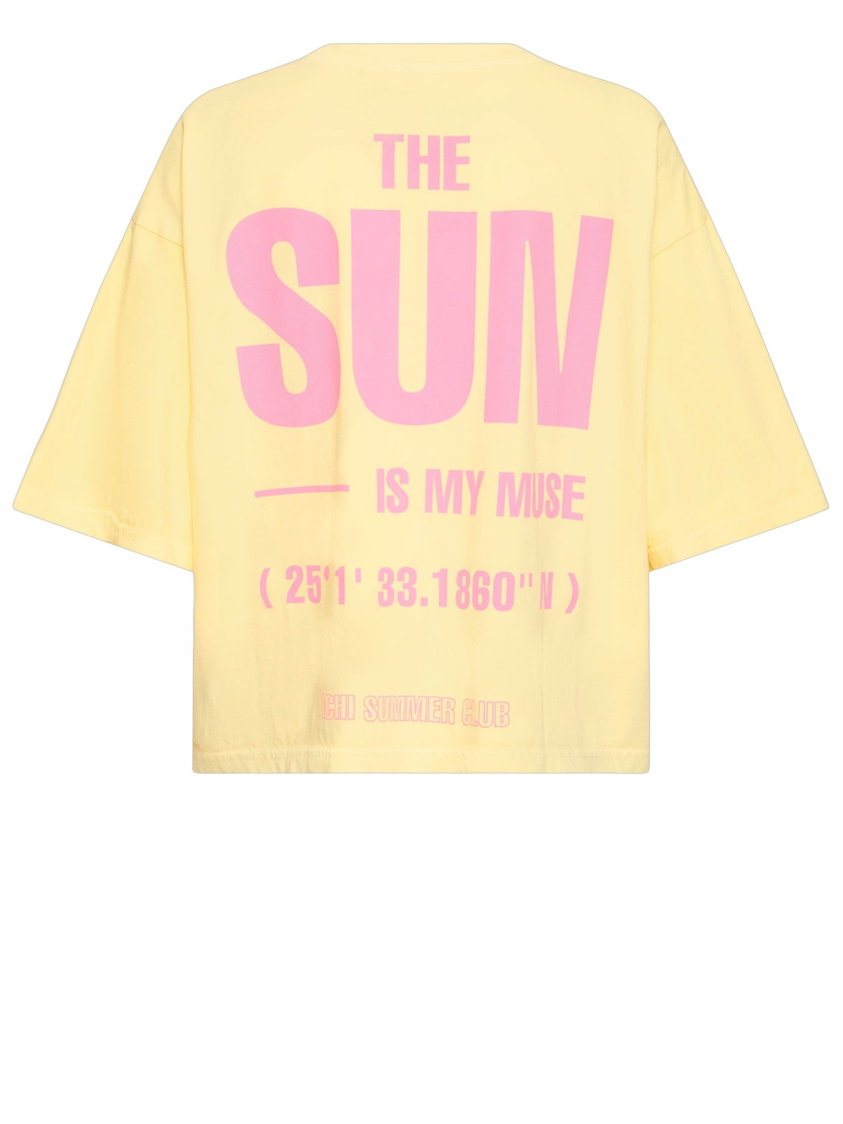 Ichi T-shirt Nica 20125857 Geel