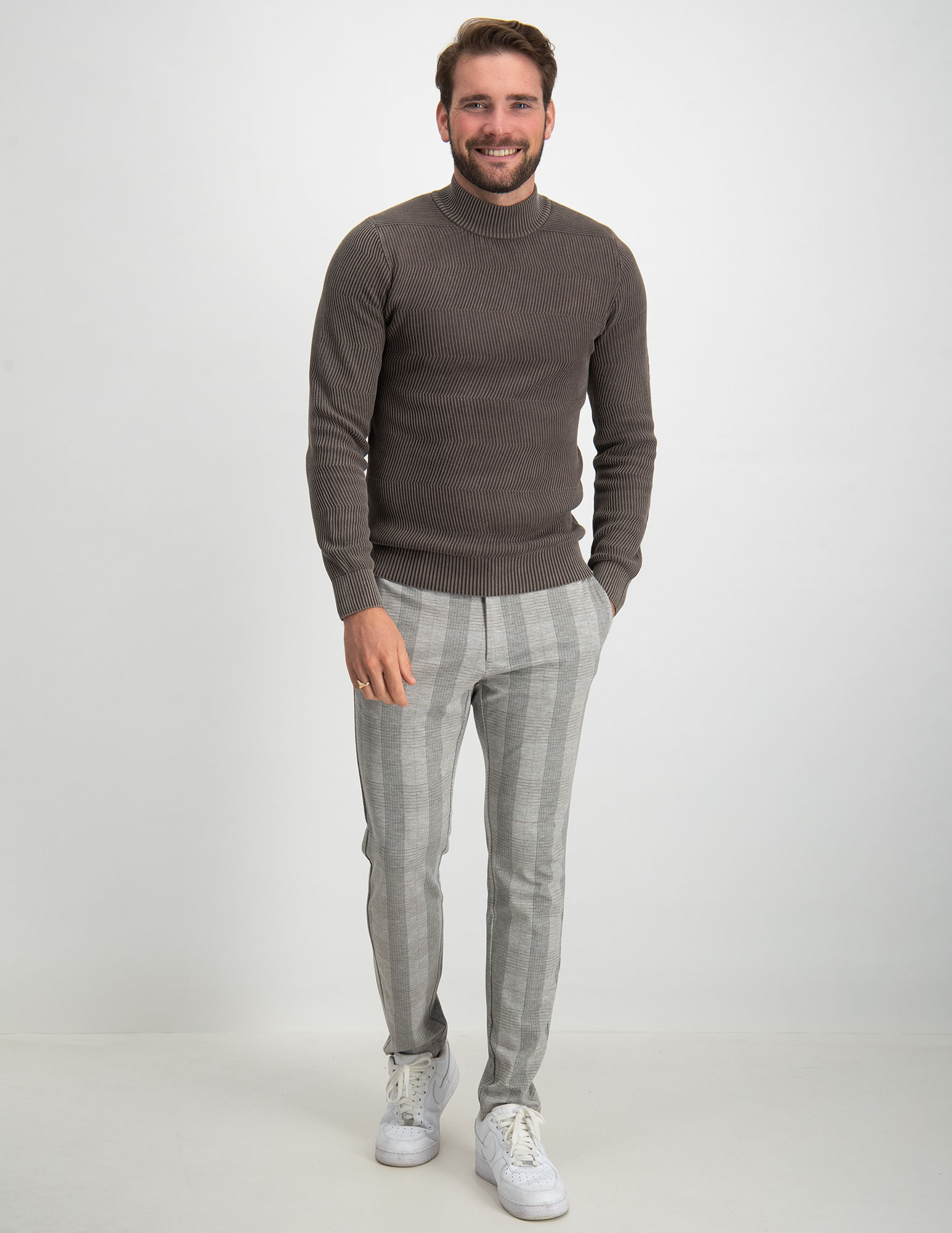 ONLY & SONS Mark pants geruit 22024840 Licht grijs