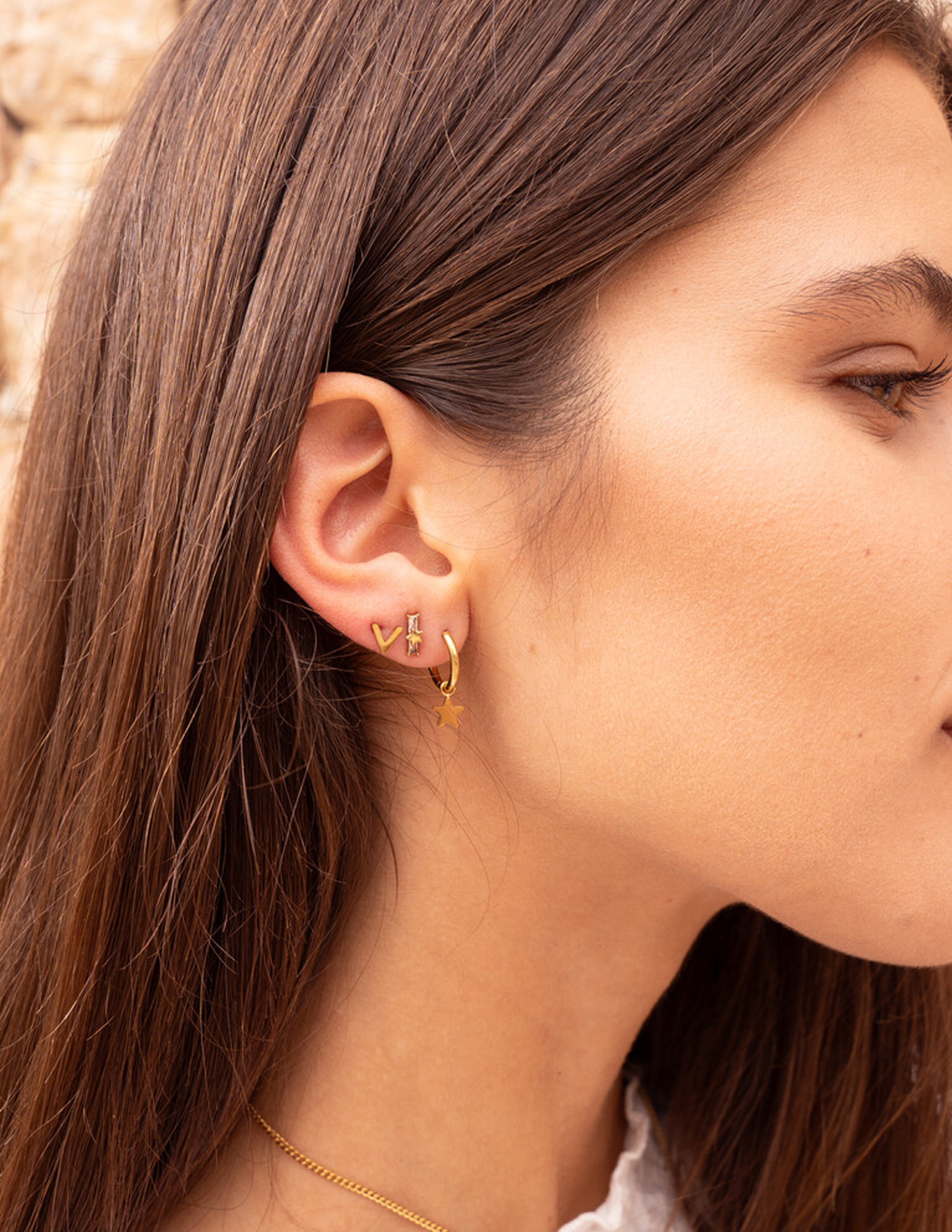 My Jewellery Studs ster met strass MJ12090 Zilver