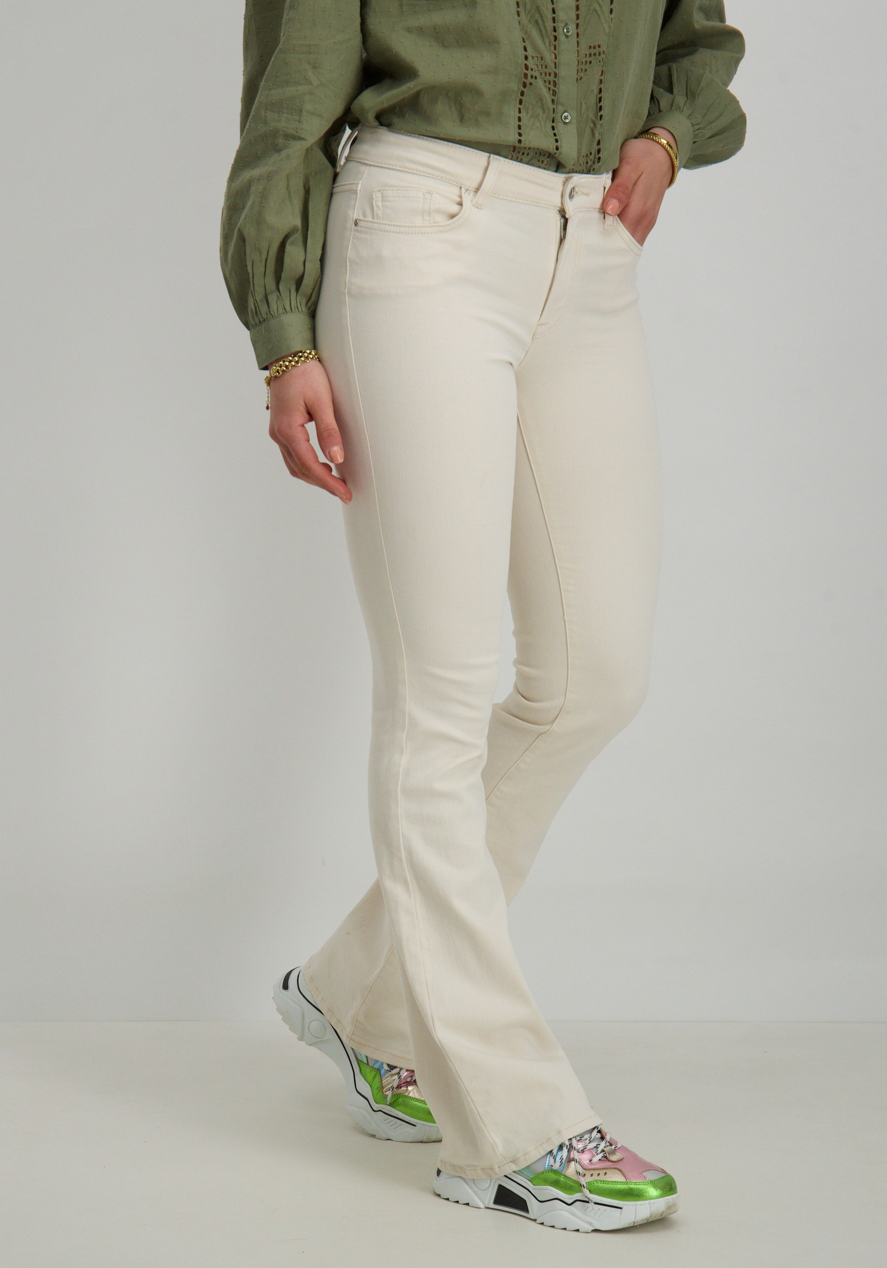 Only Flared jeans Blush 15230778 Ecru