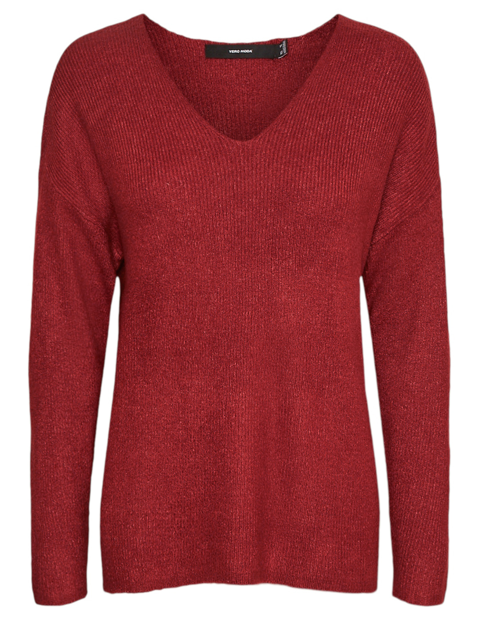 Vero moda Trui Crewlefile 10233357 Rood