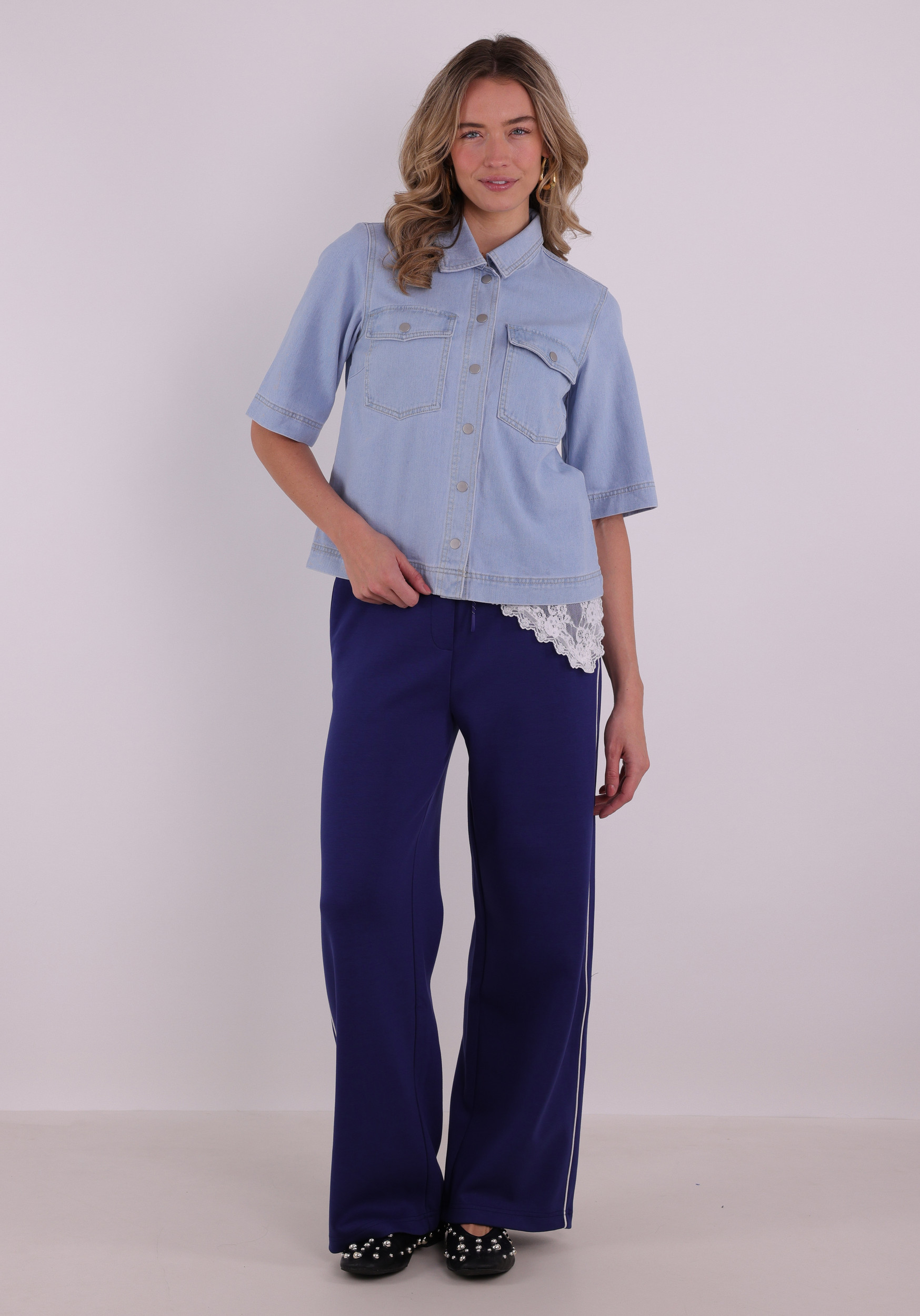 Only Blouse Belle 15347084 Licht blauw
