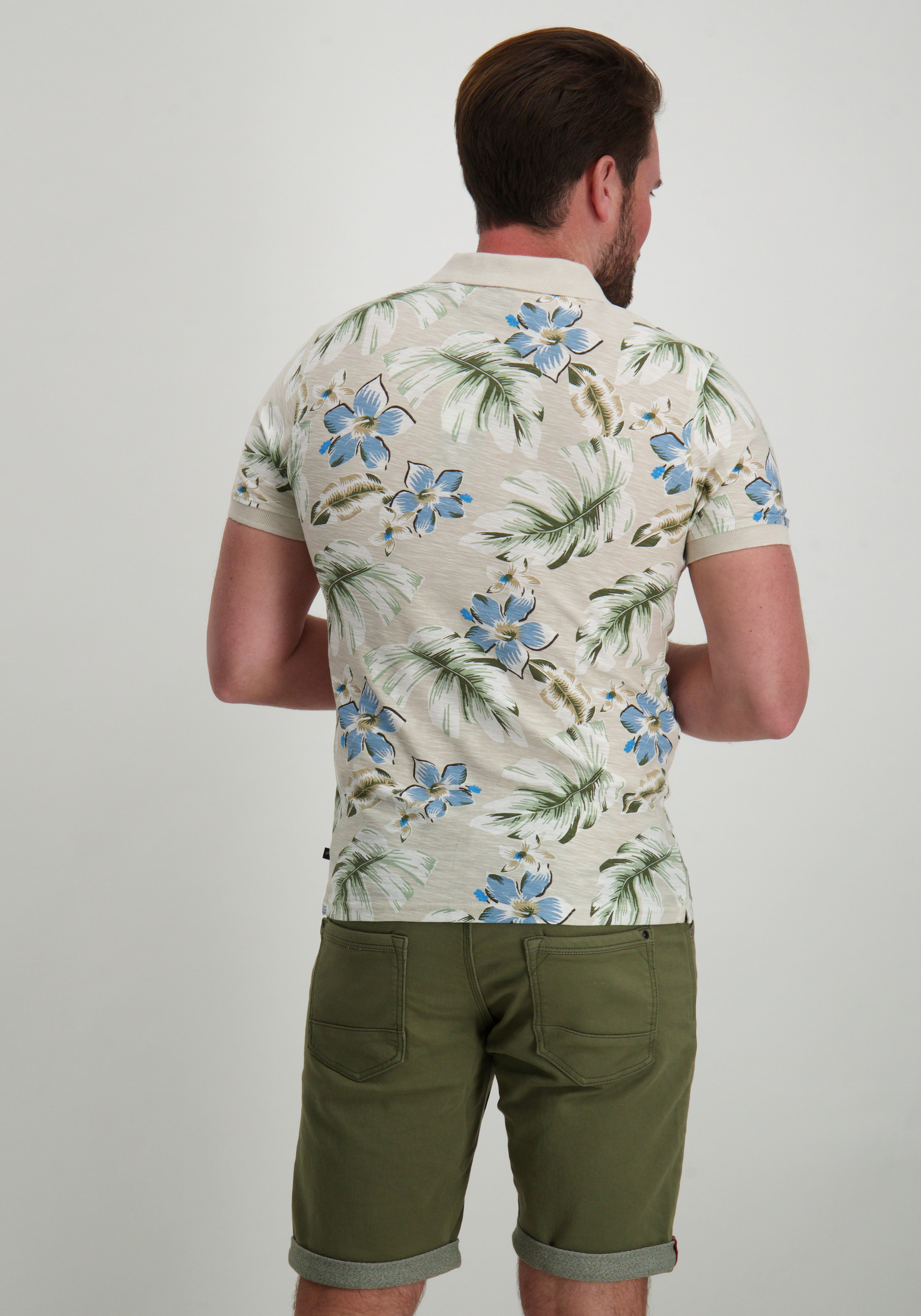 Petrol Polo all-over print M-1050-POL908 Beige