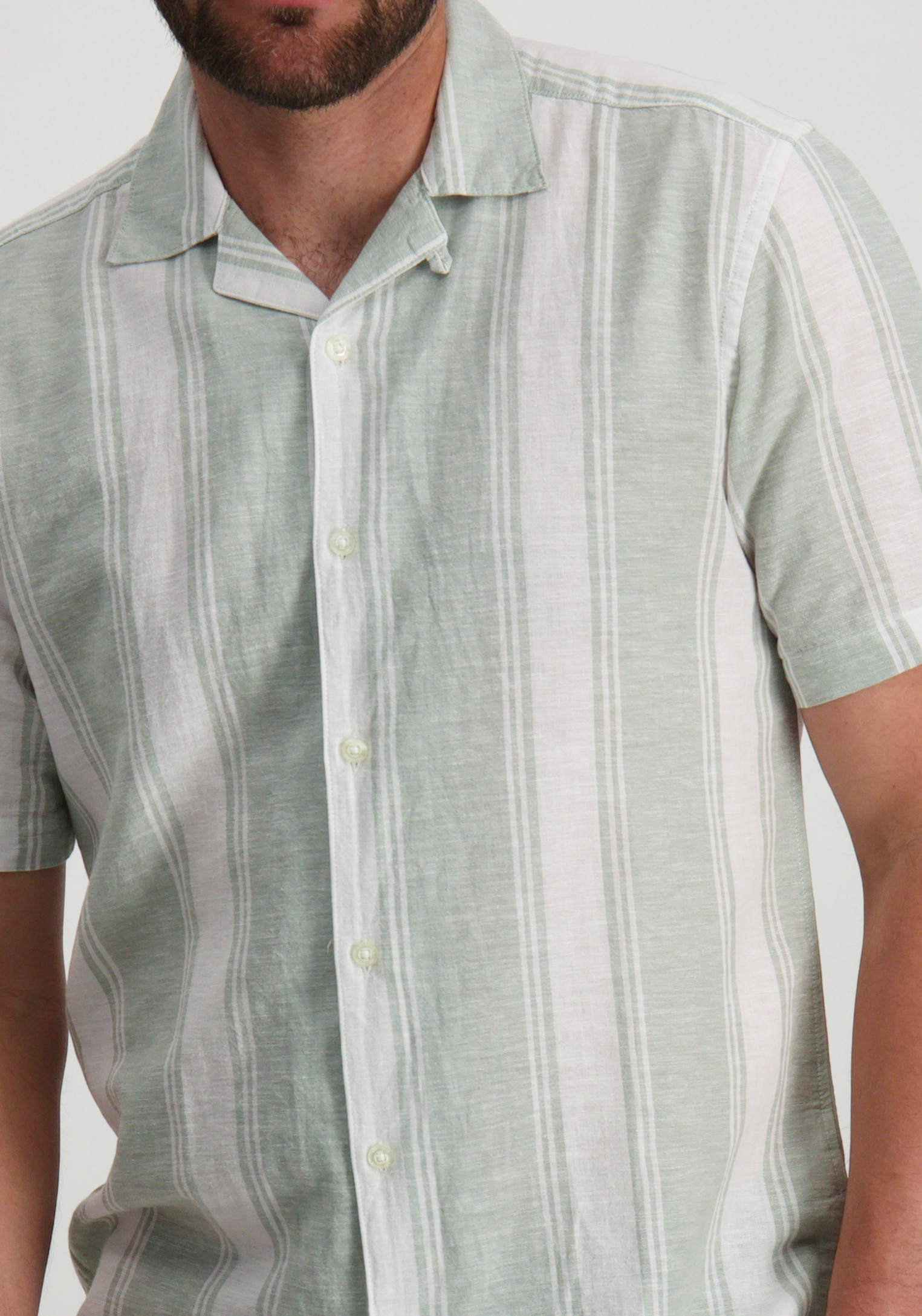 ONLY & SONS Overhemd Caiden met strepen 22026109 Licht groen