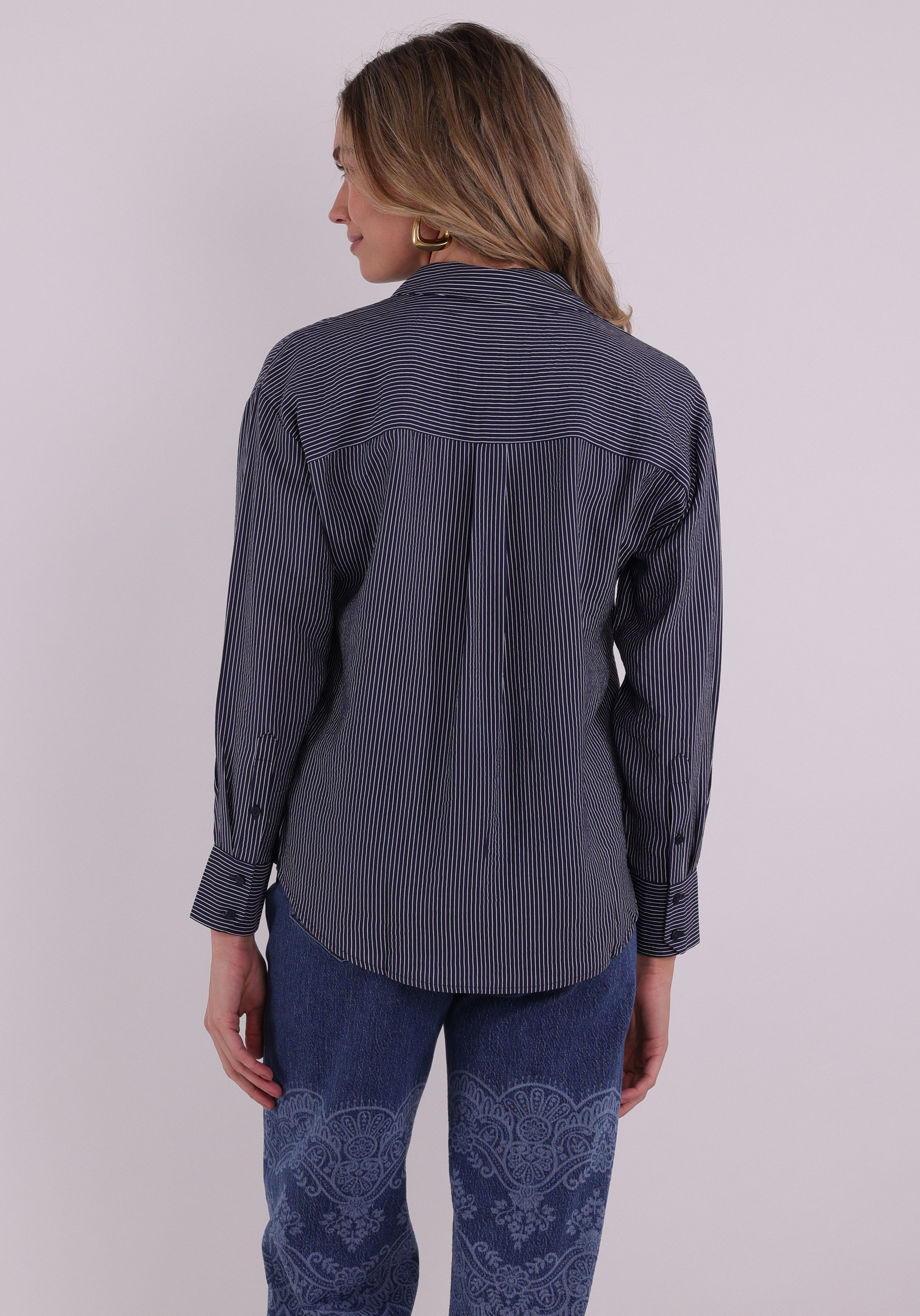 Jacqueline de jonge Blouse Barlie 15361064 Donker blauw