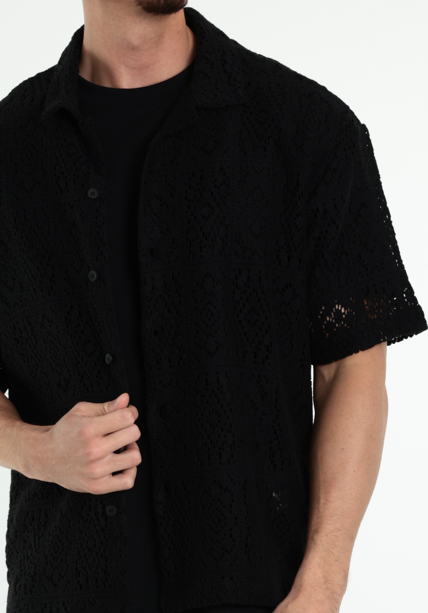 ONLY & SONS Overhemd Avon 22037987 Zwart