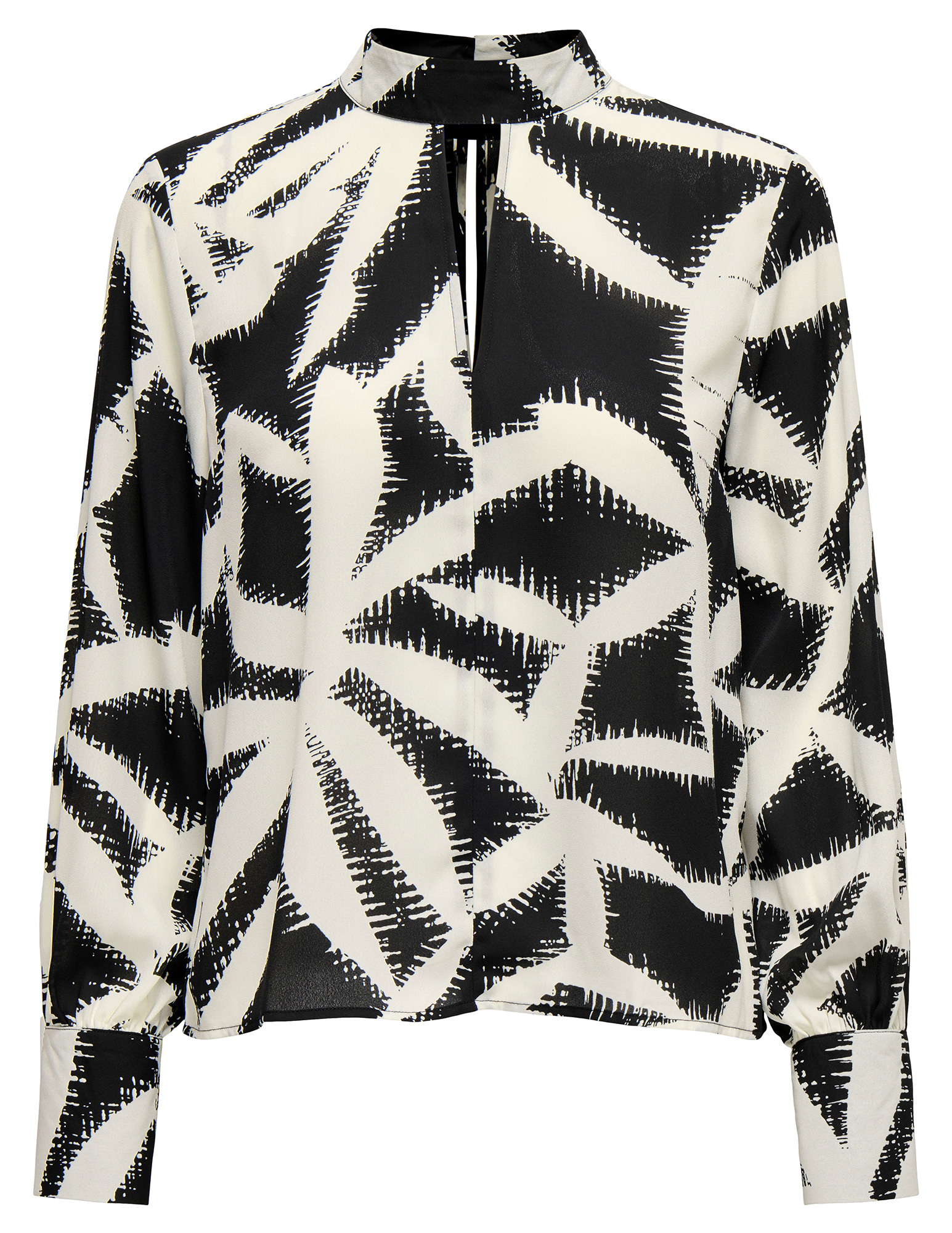 Jacqueline de jonge Blouse Base 15336122 Zwart/Wit