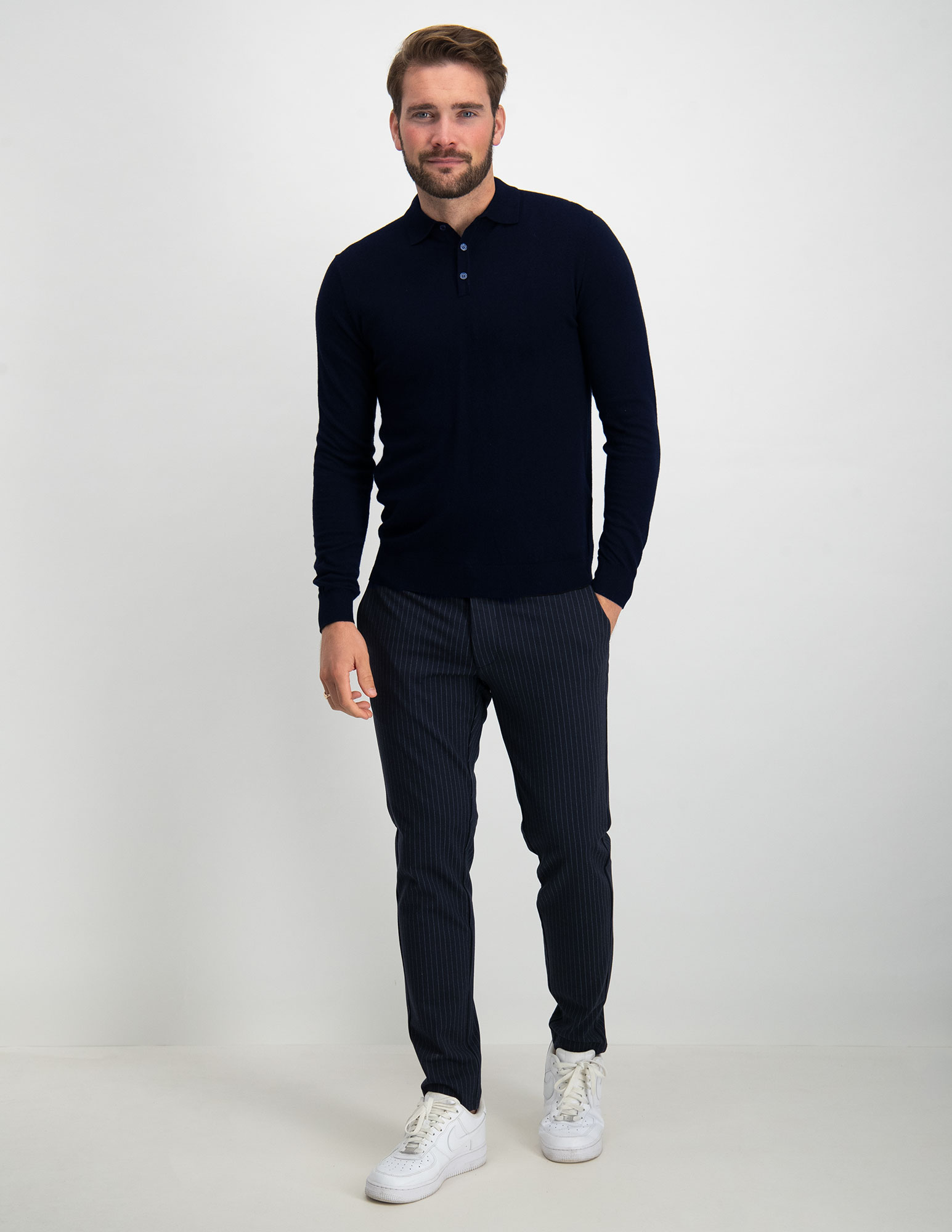 ONLY & SONS Mark Pants gestreept 22013727 Donker blauw