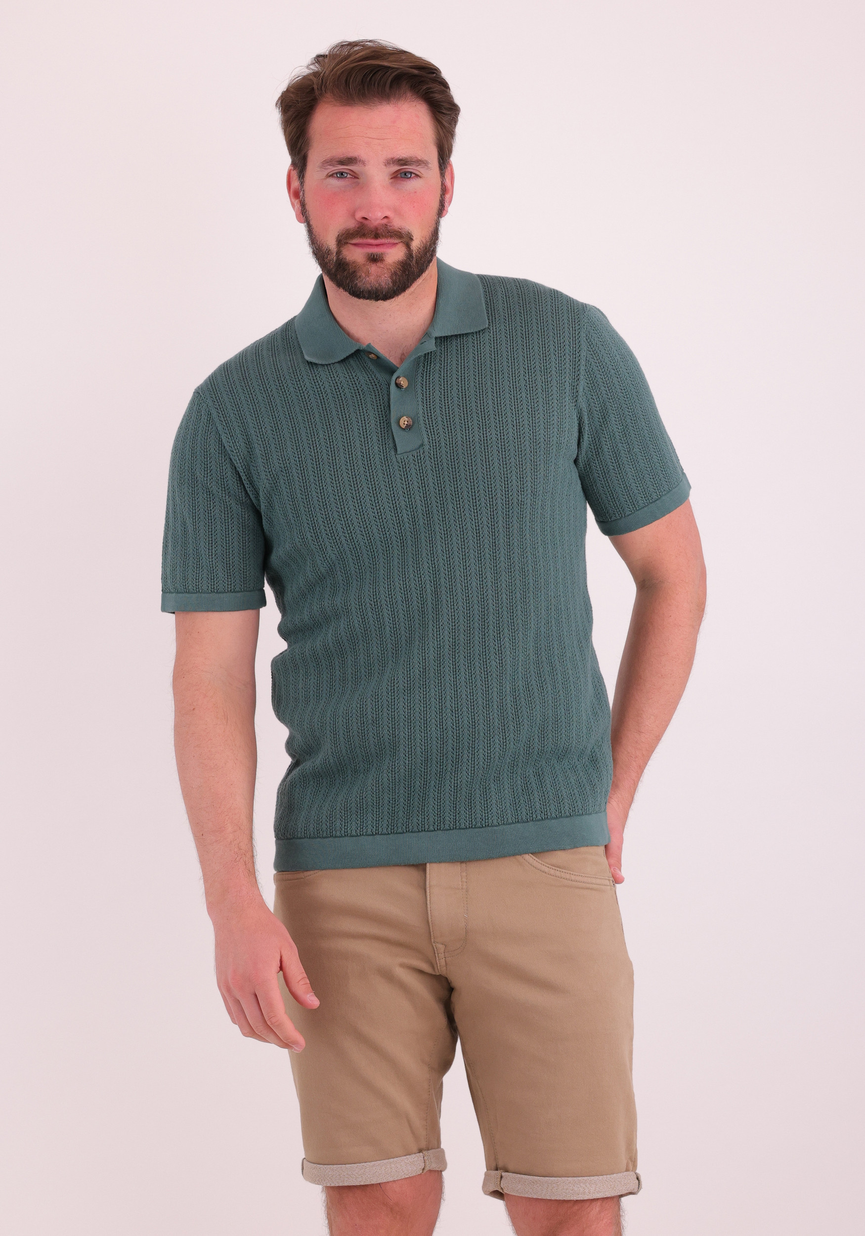 ONLY & SONS Polo Moon 22032760 Donker groen