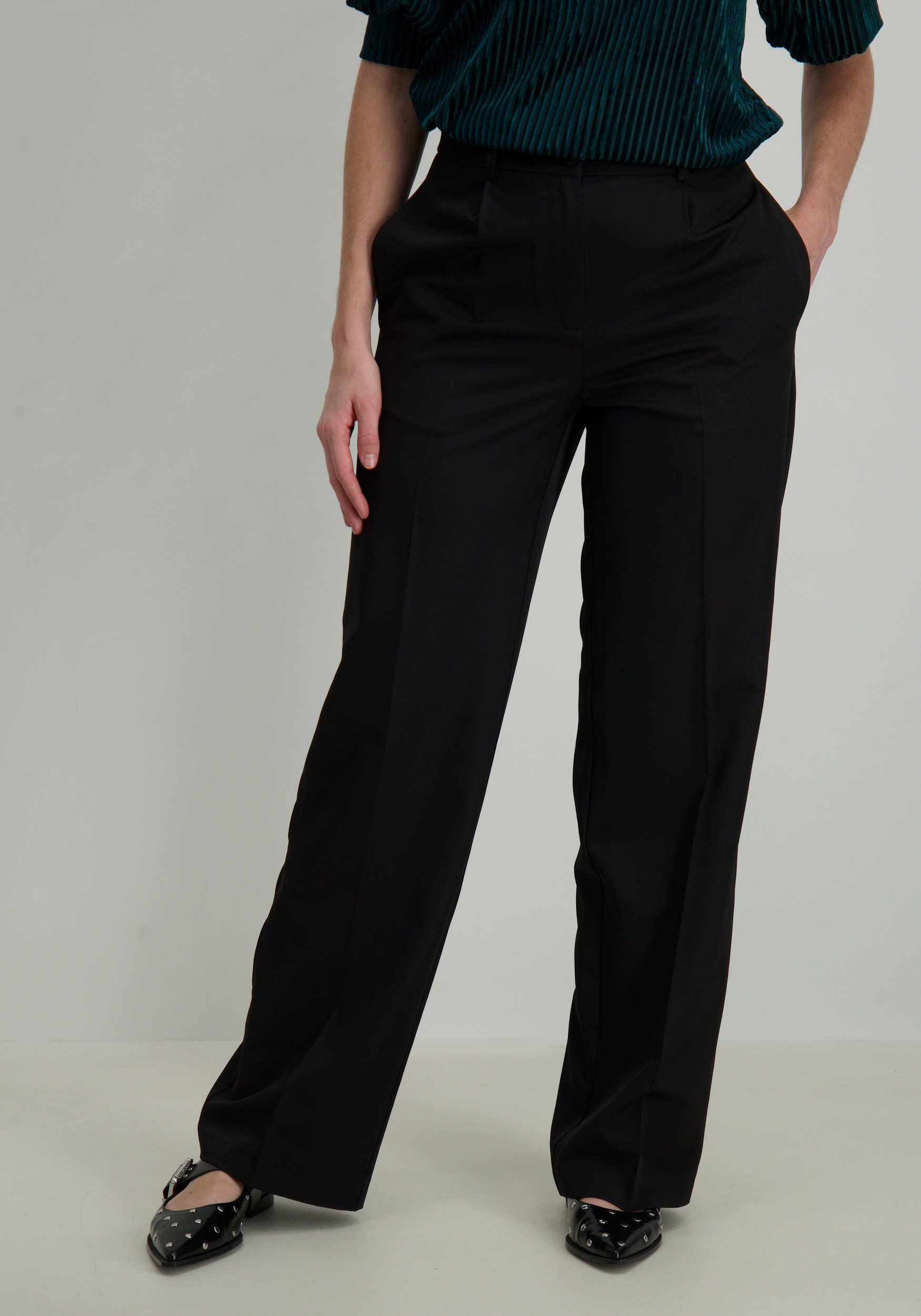 Vero moda Broek Raya 10313921 Zwart