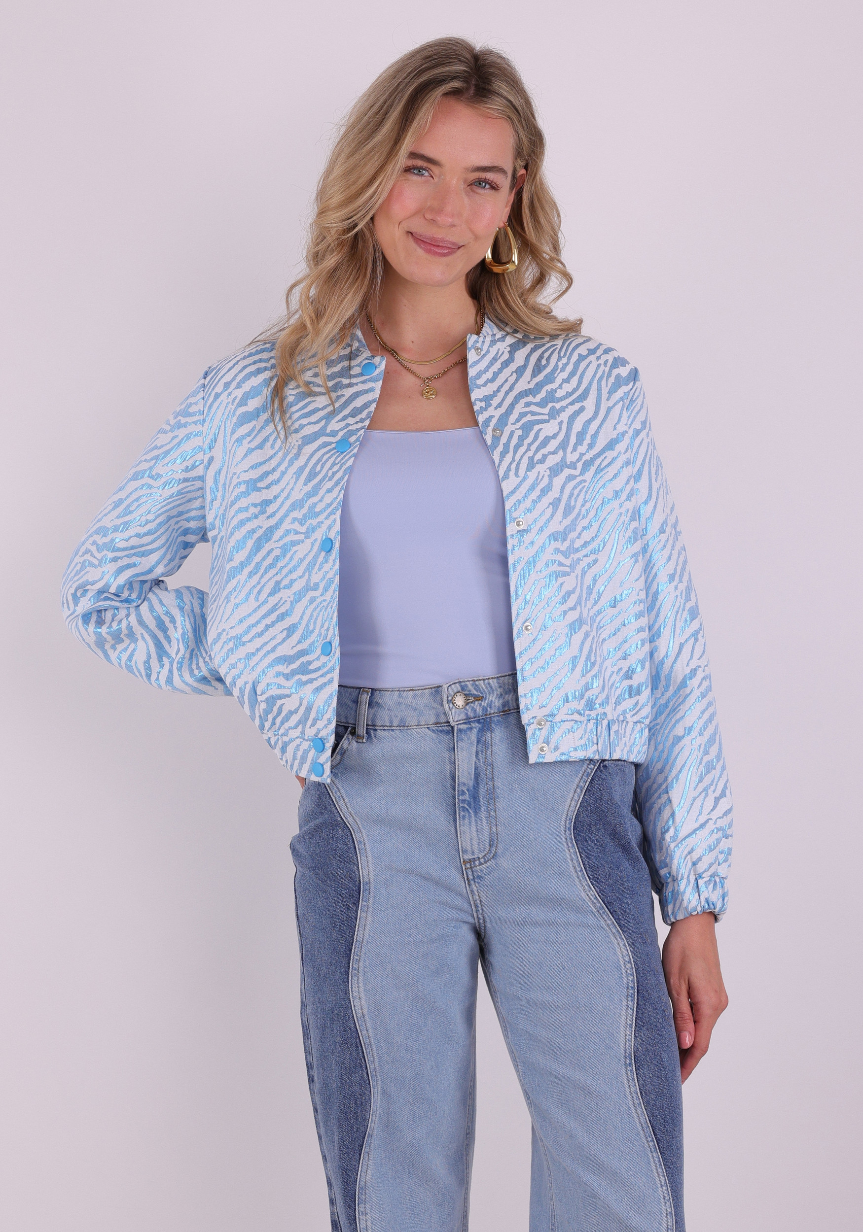 Vero moda Bomberjack Zitta 10347715 Licht blauw