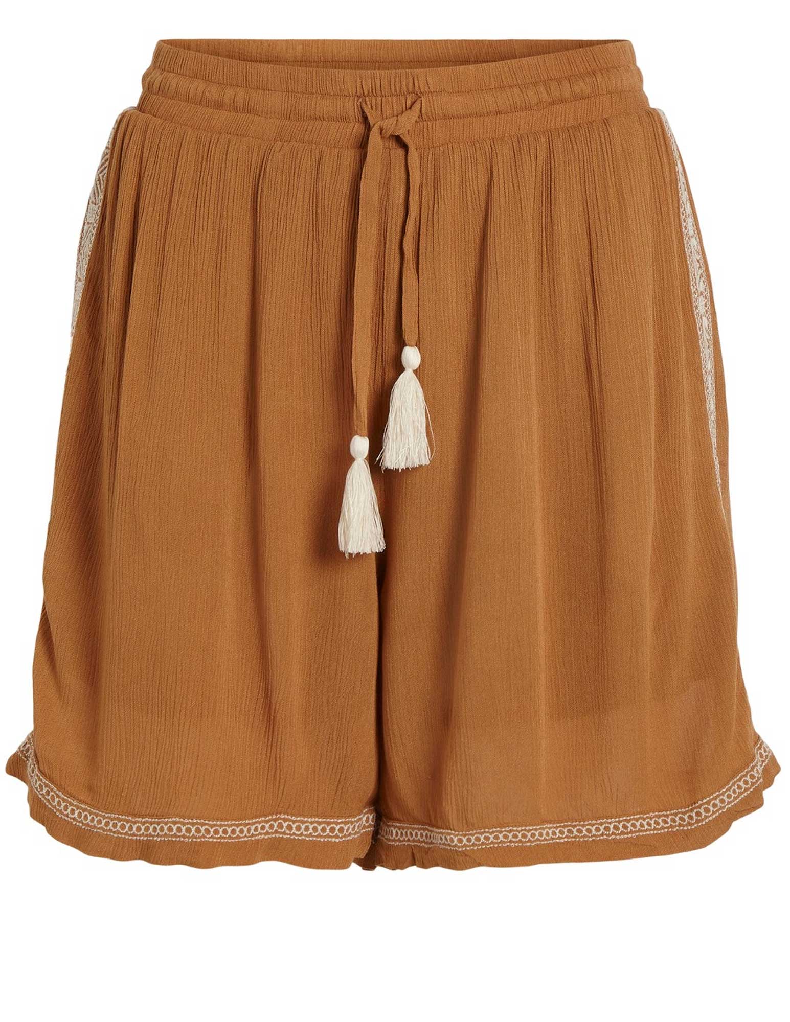 Vila Korte broek Michelle 14086471 Bruin