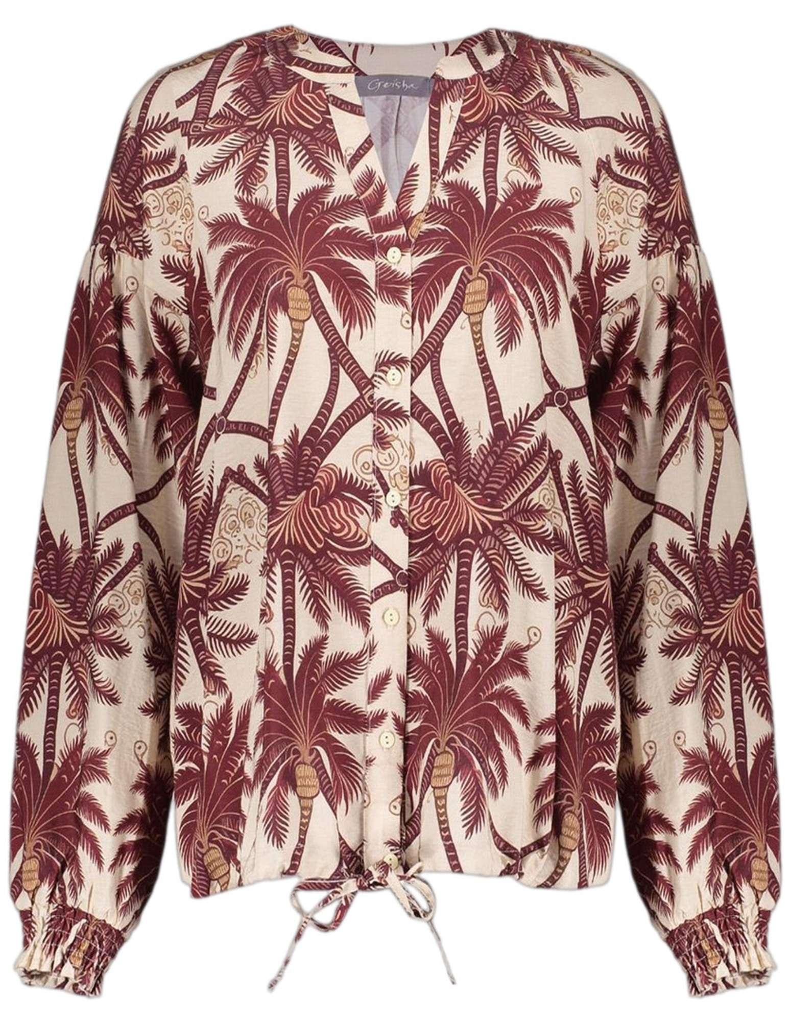 Geisha Blouse All-over print 63229-20 Wolwit-ecru