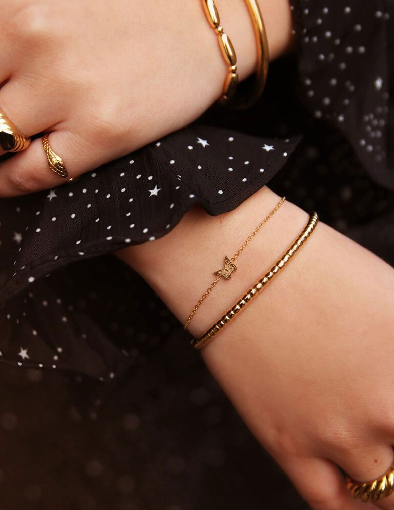 My Jewellery Armband vlinder MJ04229 Goud