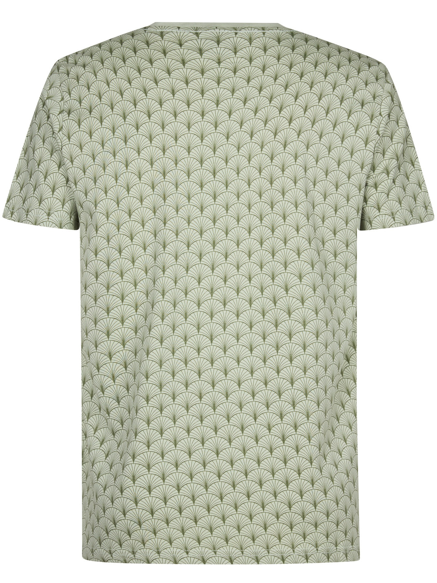 Petrol T-shirt all-over patroon M-1050-TSR158 Licht groen